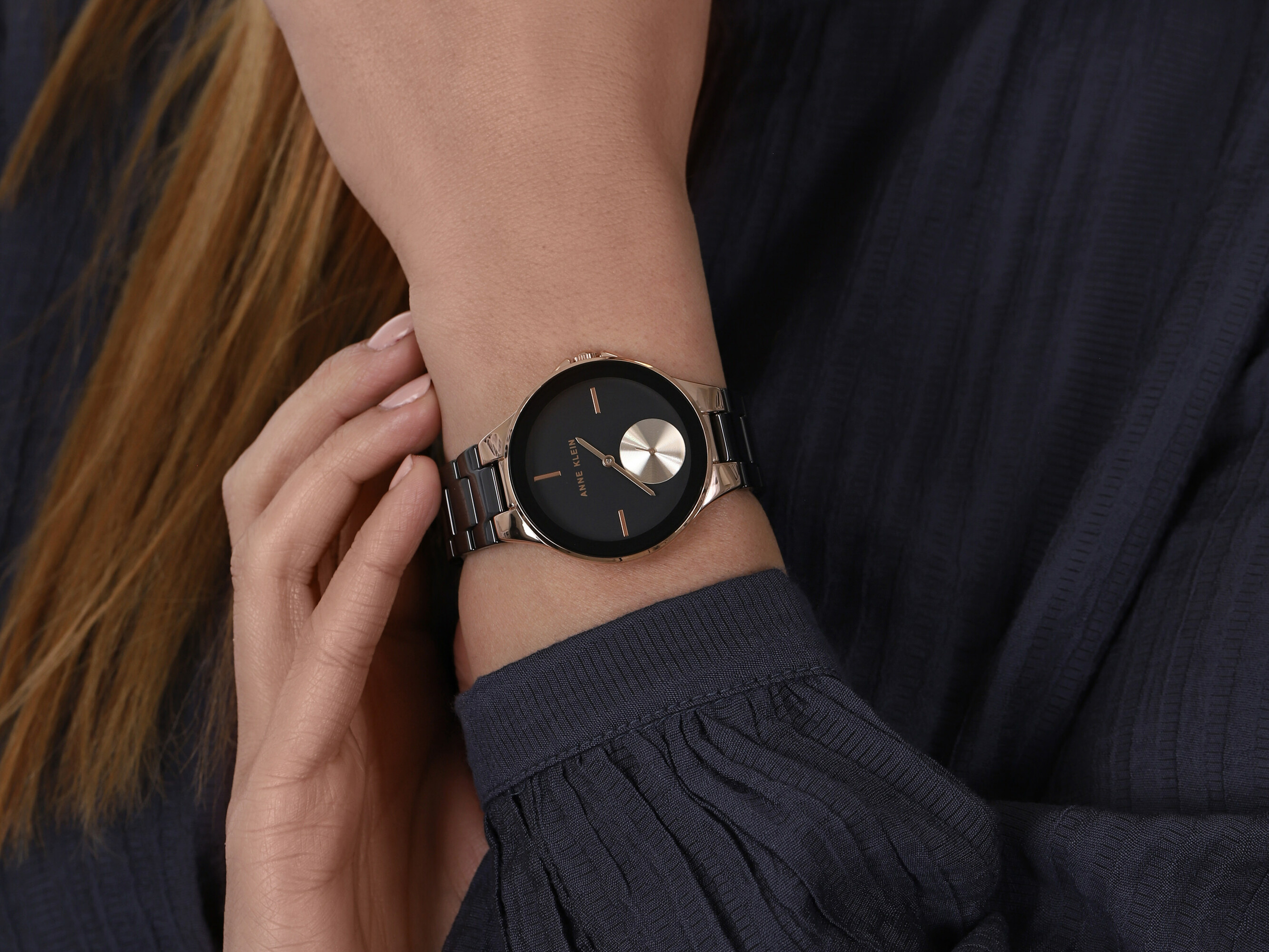 Anne Klein AK-3808BKRG zegarek klasyczny Bransoleta - miniatura 4