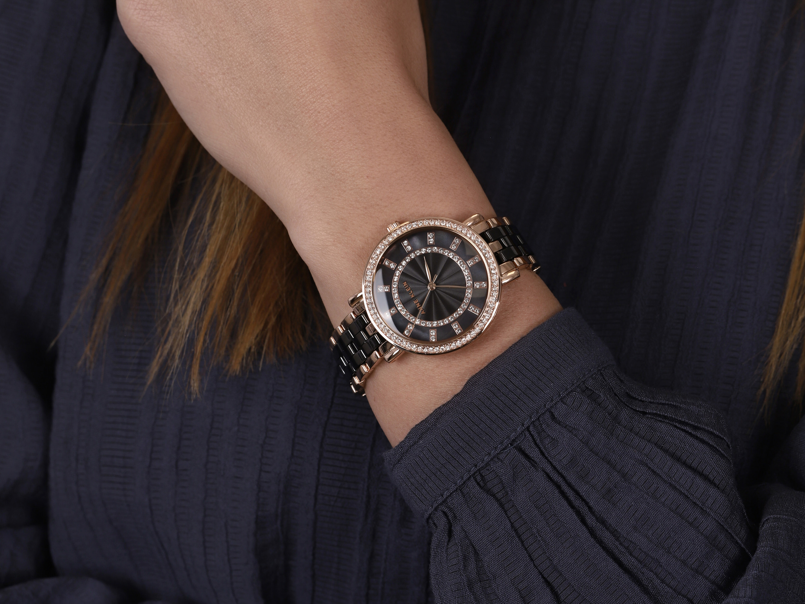 Anne Klein AK-3810BKRG zegarek damski Bransoleta - miniatura 4