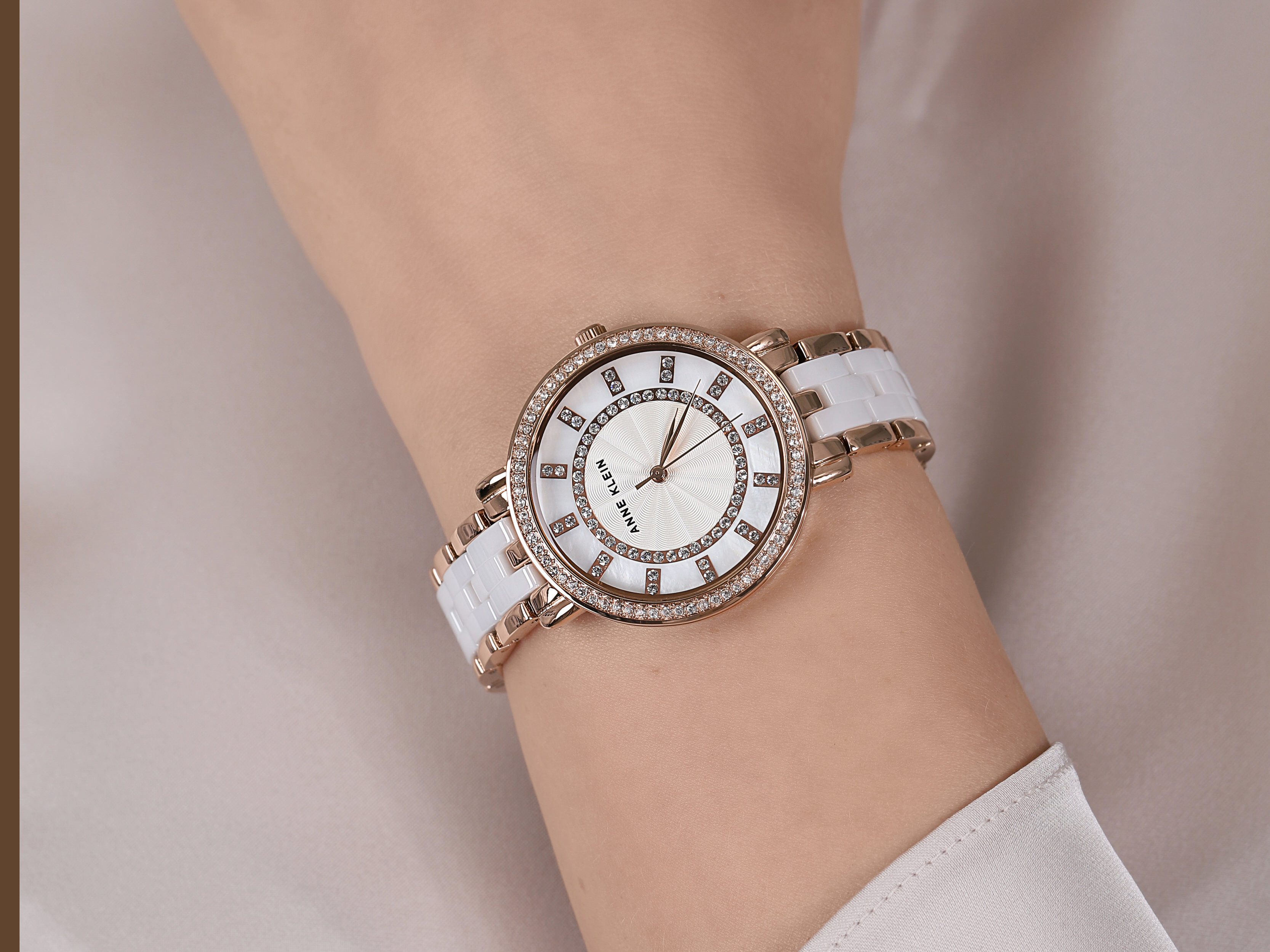 Anne Klein AK-3810WTRG zegarek różowe złoto fashion/modowy Bransoleta bransoleta - miniatura 4