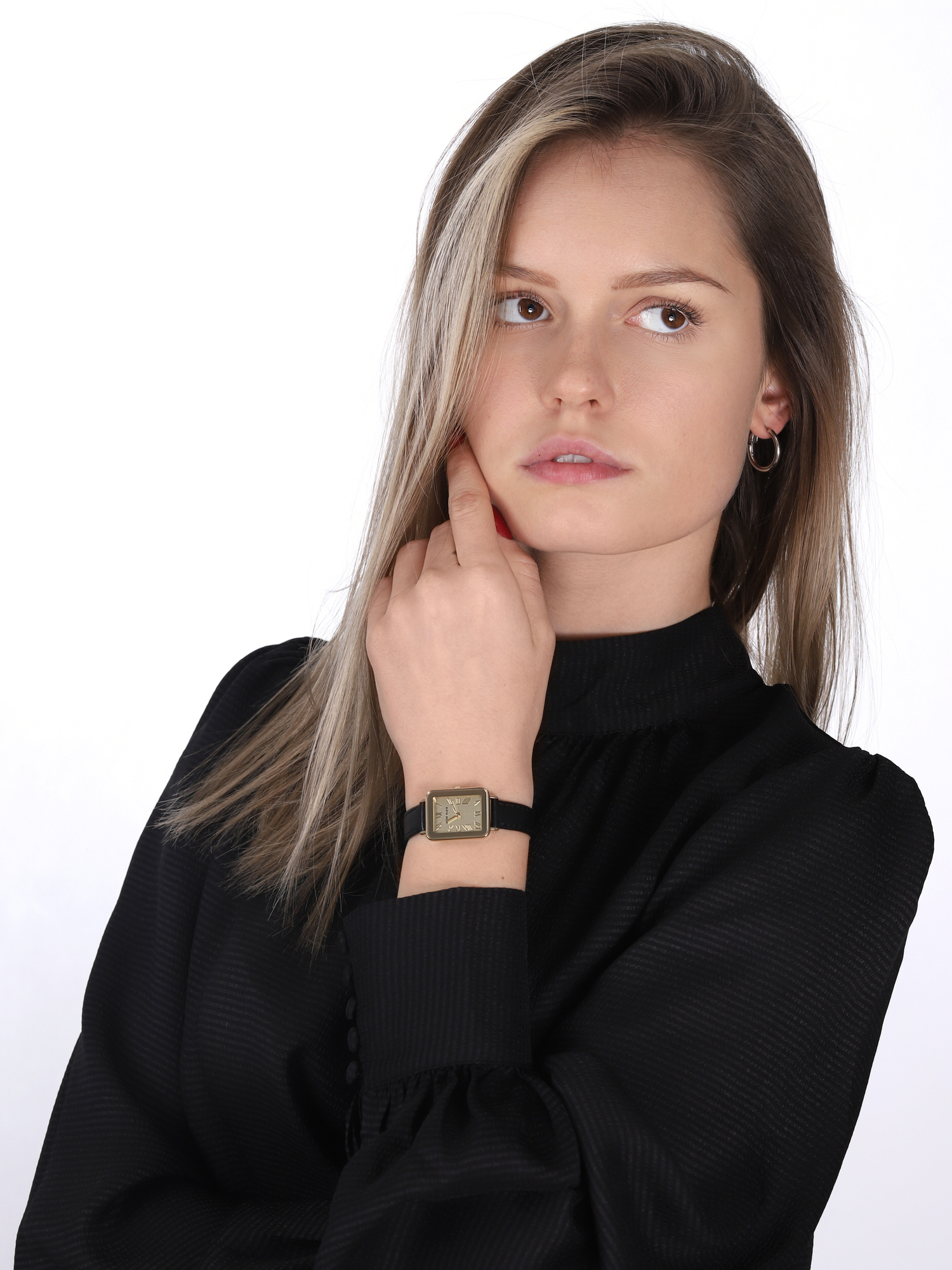Anne Klein AK-3828CHBK zegarek klasyczny Pasek - miniatura 2