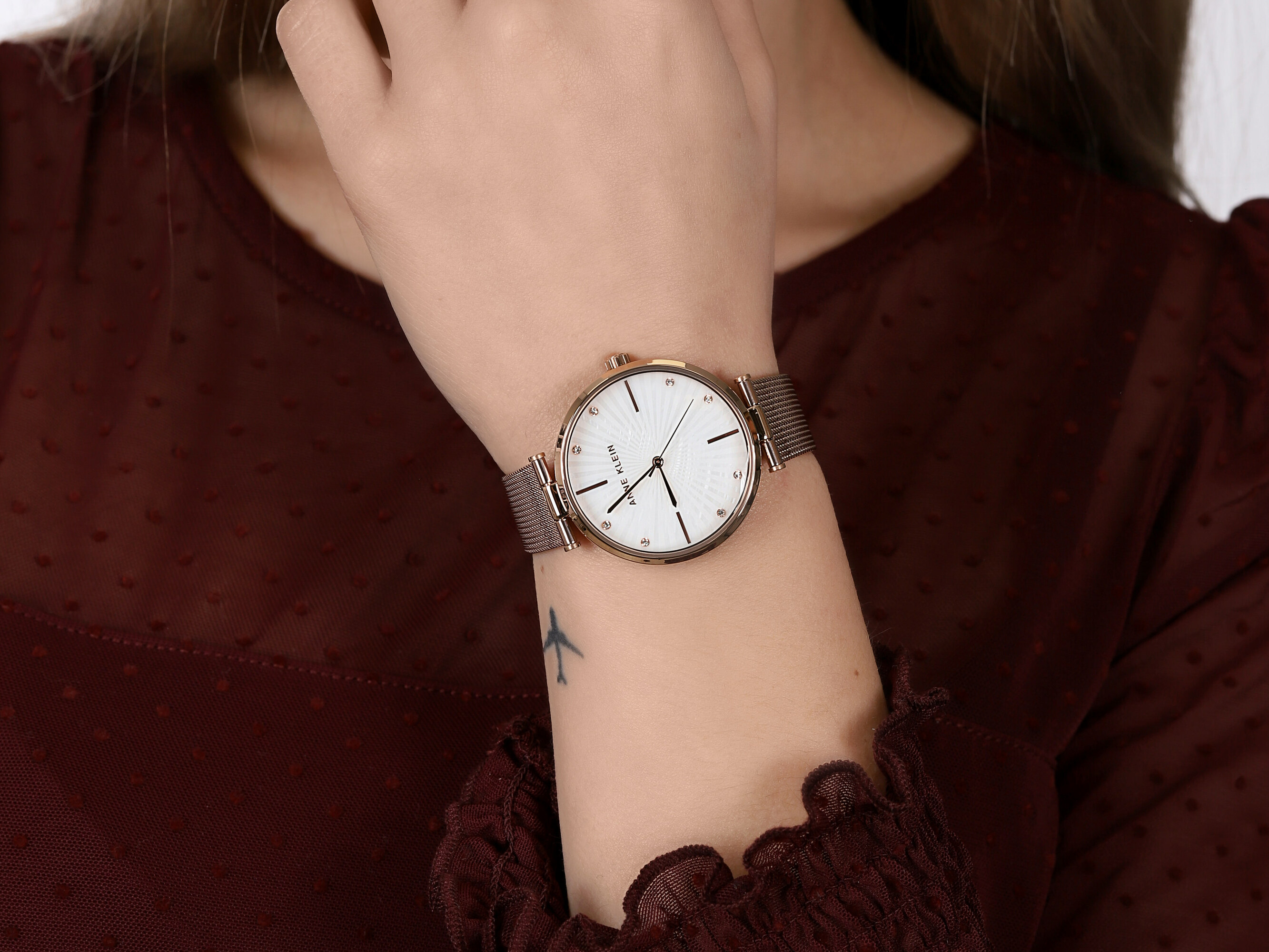 Anne Klein AK-3834MPRG zegarek klasyczny Bransoleta - miniatura 4