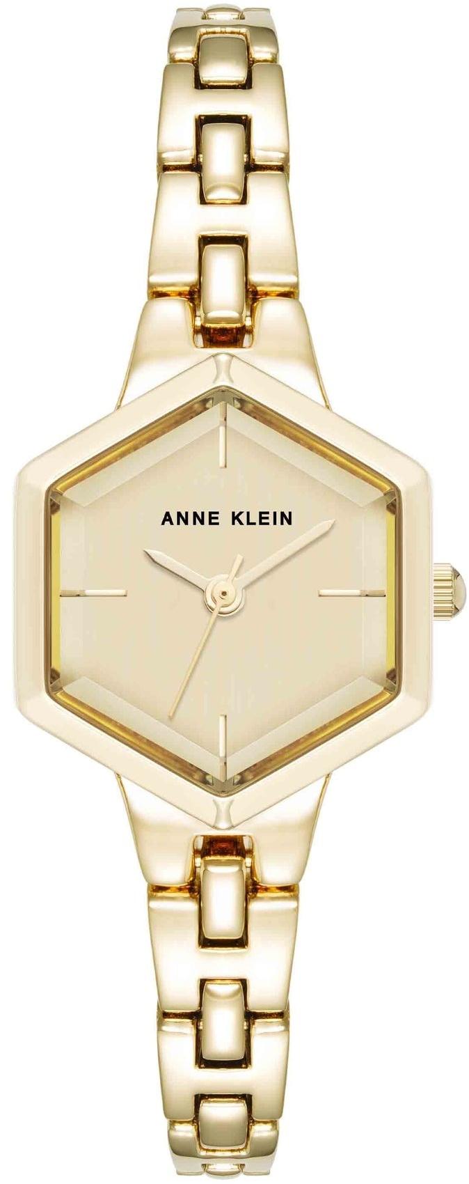 Anne Klein Petite Hexagonal Bracelet Watch AK-5106CHGB