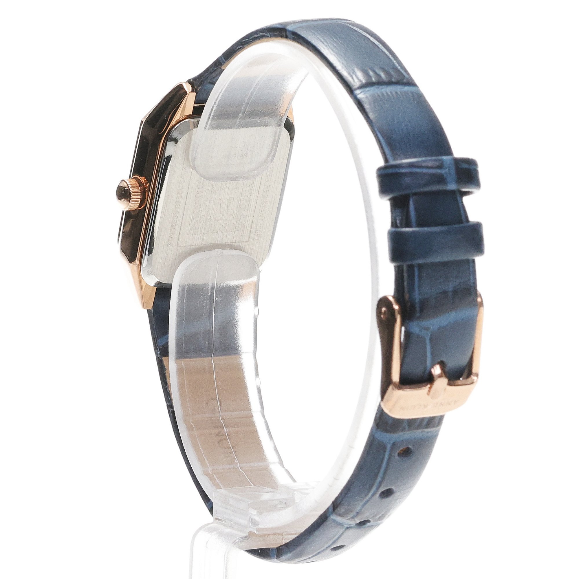 Anne Klein AK-5148NVNV zegarek różowe złoto klasyczny Pasek pasek - miniatura 4