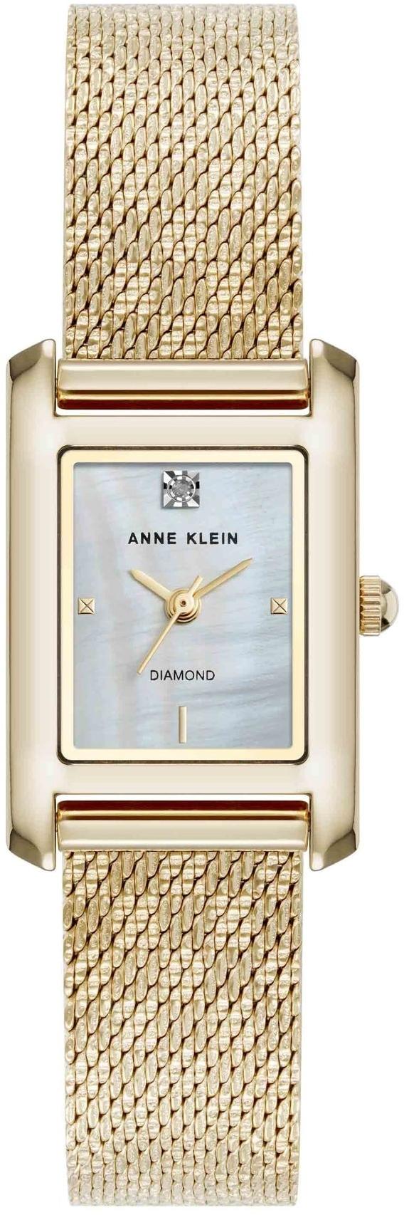 Anne Klein Petite Diamond Dial Bracelet Watch AK-5232MPGB