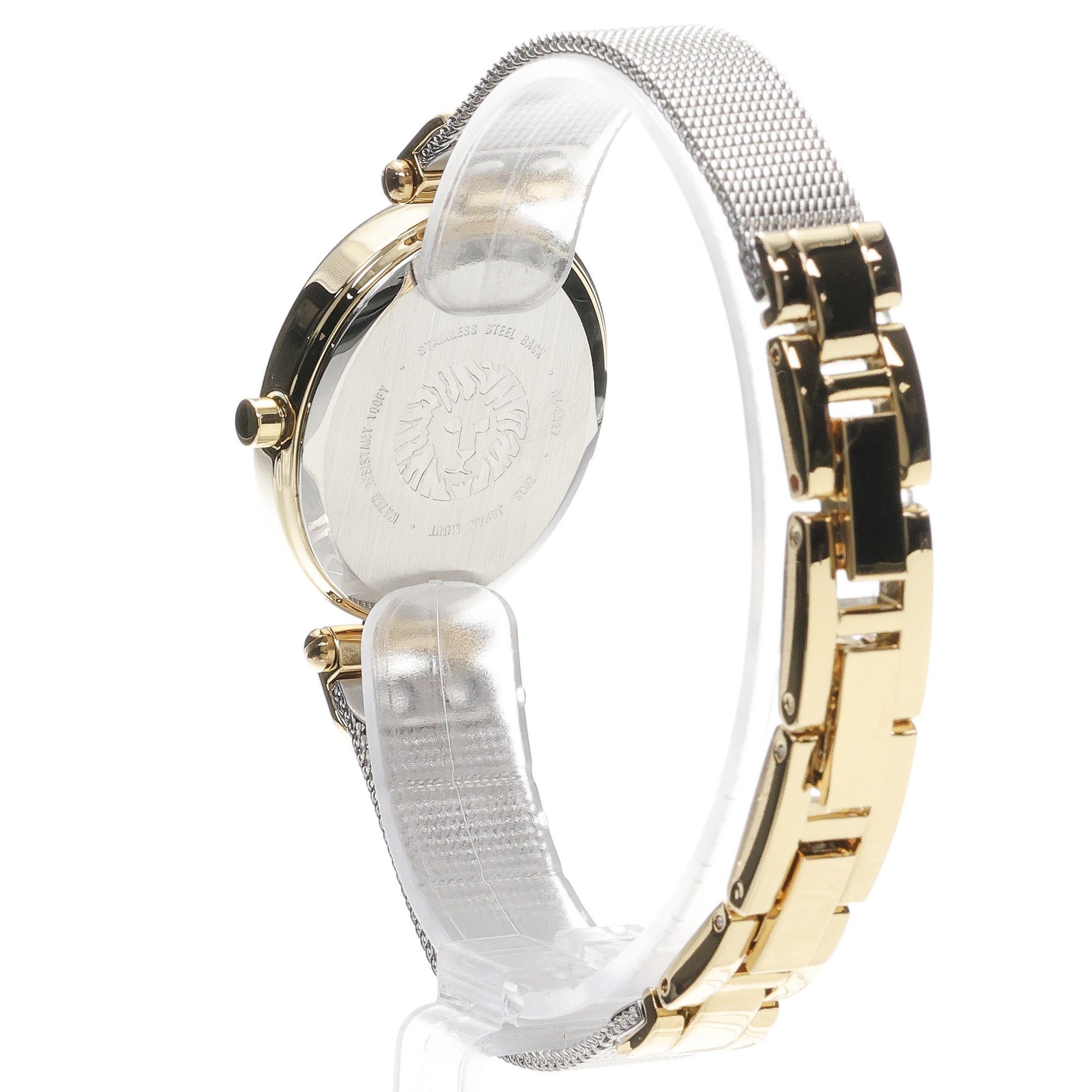 Anne Klein AK-5327SVTT Analog Oval Silver zegarek klasyczny Bransoleta - miniatura 4