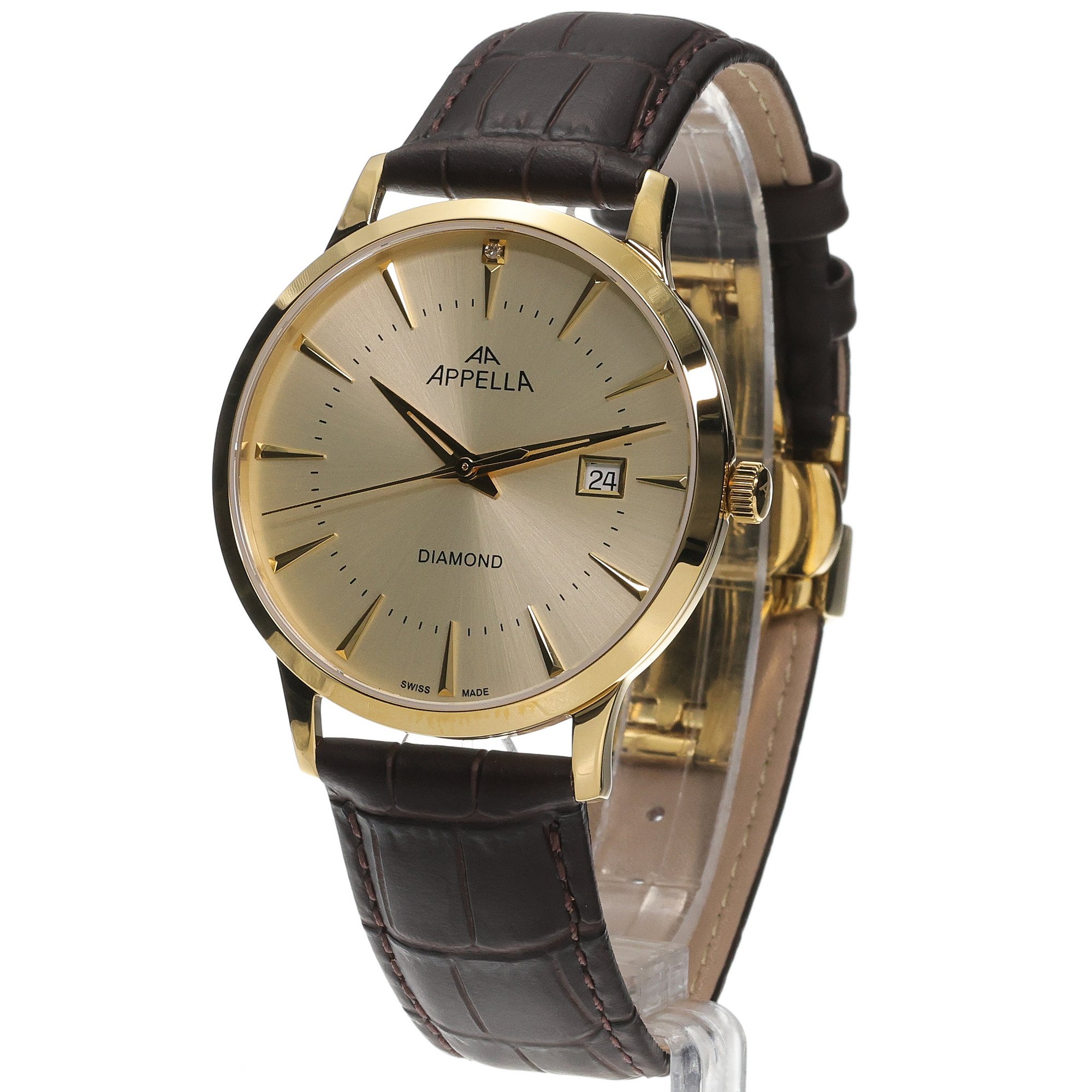 Appella L120031291DQ Classic Diamonds zegarek klasyczny Diamonds - miniatura 2