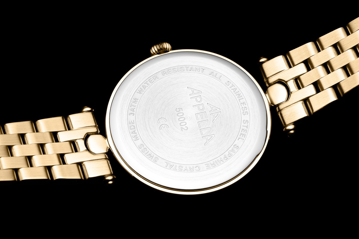 Appella L500021143DQ zegarek złoty klasyczny Diamonds bransoleta - miniatura 4