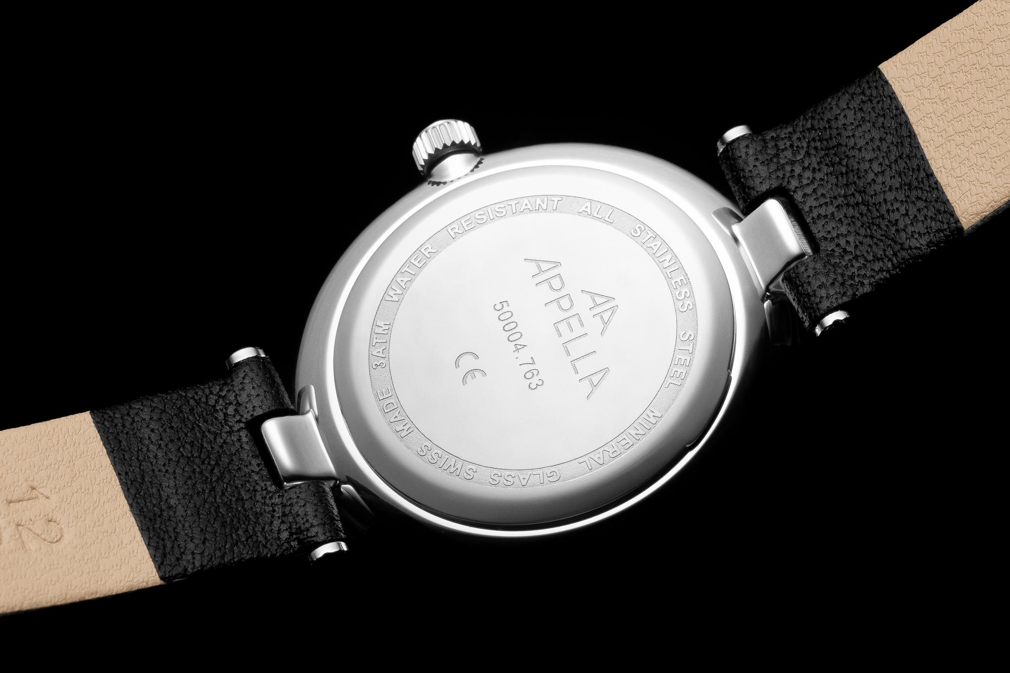 Appella L500045274DQ zegarek srebrny klasyczny Diamonds pasek - miniatura 7