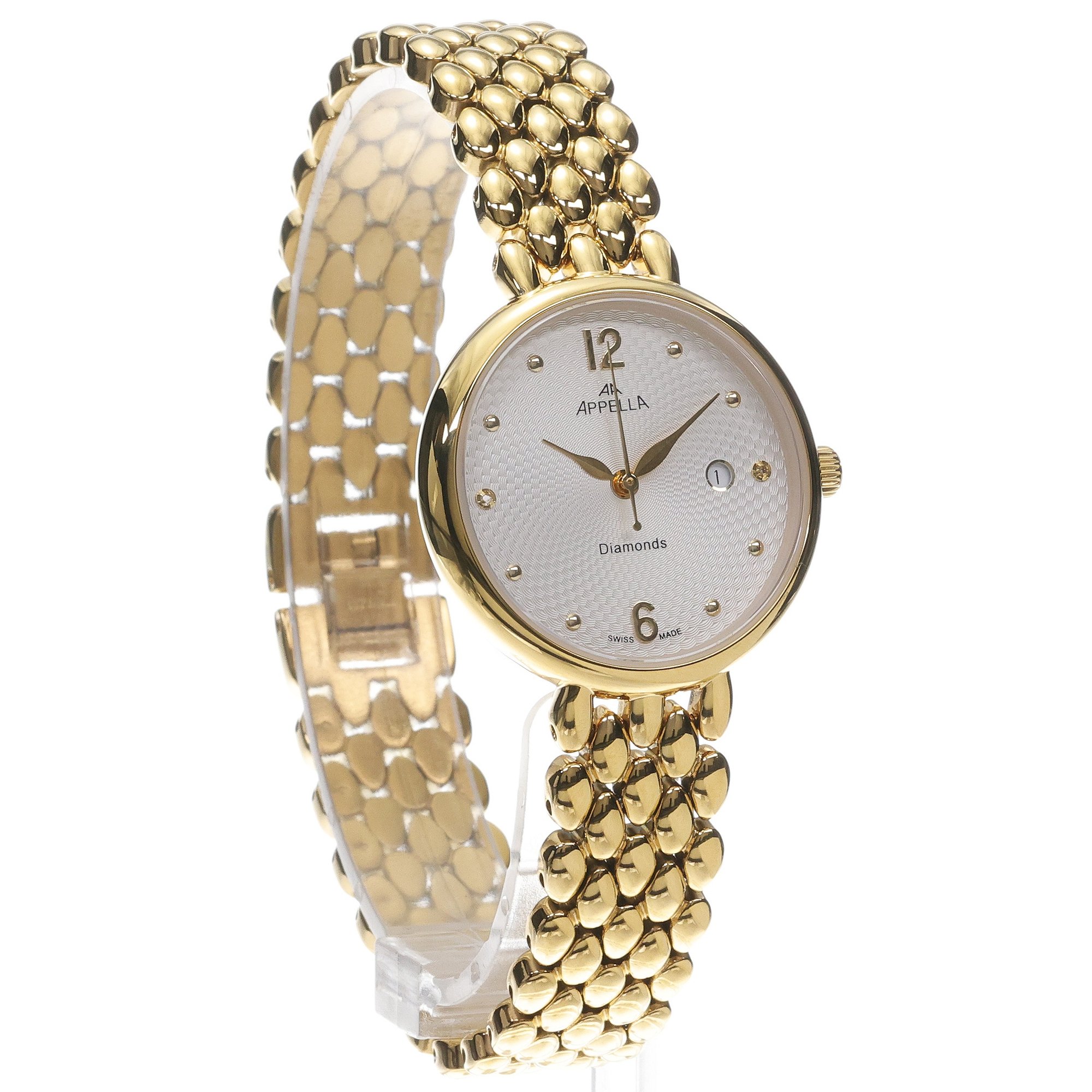 Appella L500141173DQ Classic Diamonds Diamonds elegancki zegarek złoty - miniatura 3