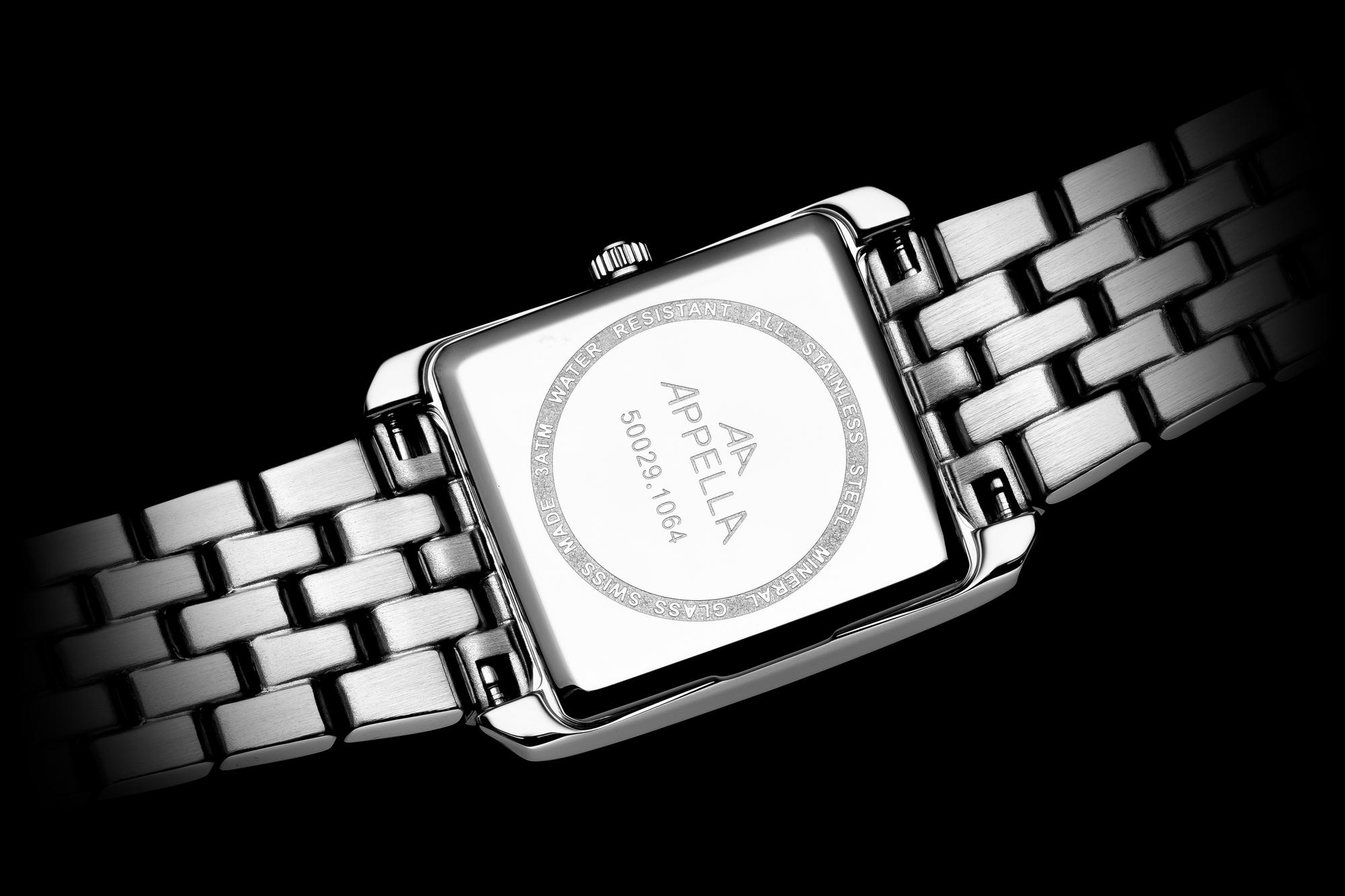 Appella L500295126DQ Diamonds elegancki zegarek srebrny - miniatura 7