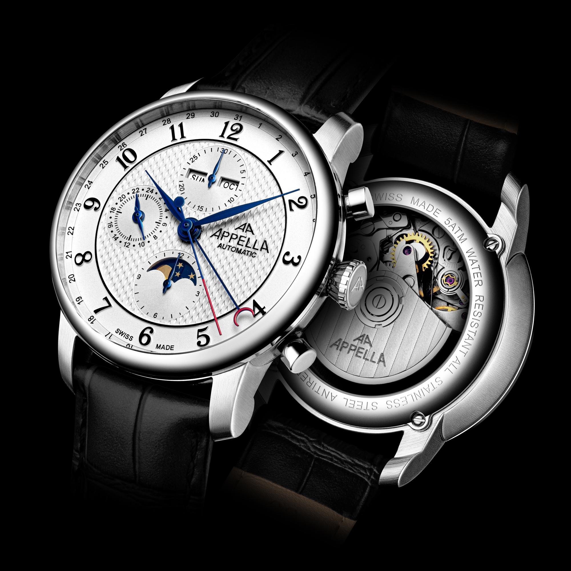 Appella L700105223ACHL Pasek Apella Classic zegarek męski elegancki szafirowe - miniatura 8