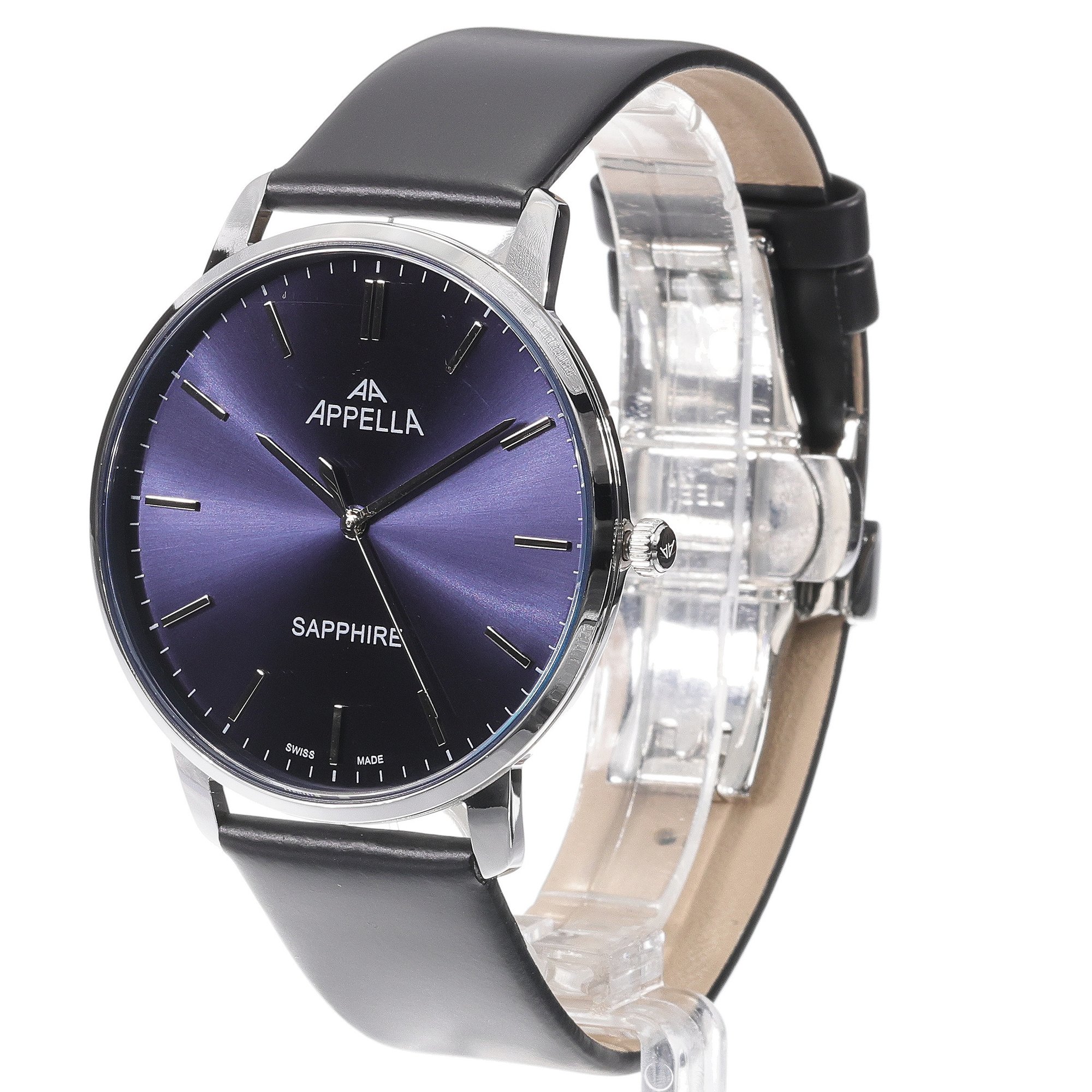 Appella L700125215Q Pasek zegarek męski klasyczny szafirowe - miniatura 2