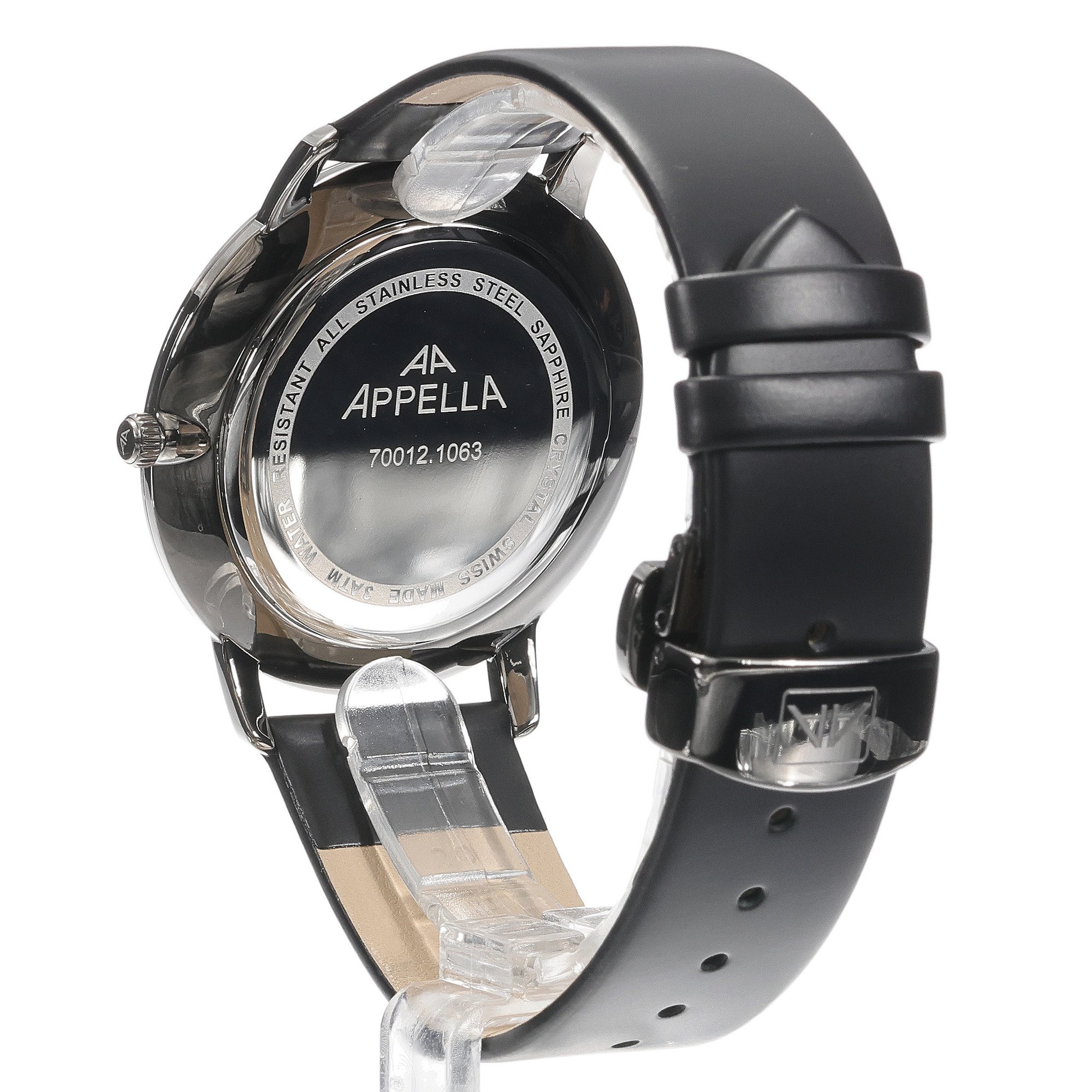 Appella L70012S2R6Q Pasek klasyczny zegarek czarny - miniatura 4