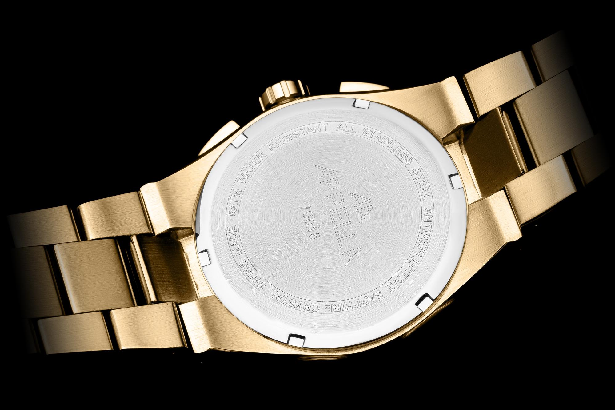 Appella L700151117CH Bransoleta Classic Chronograf zegarek męski sportowy szafirowe - miniatura 11