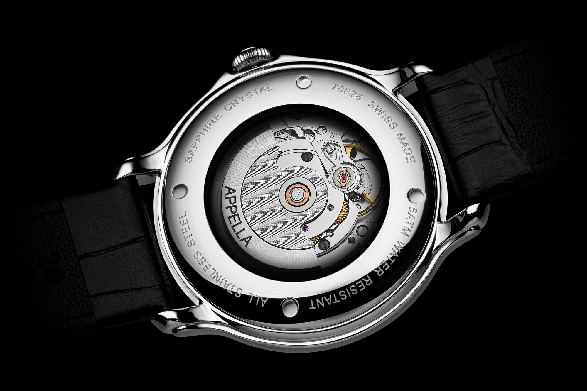 Appella L70026R216A Appella Classic Automatic zegarek męski elegancki szafirowe