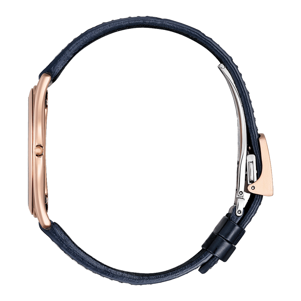 AQ5012-14L zegarek różowe złoto klasyczny Ecodrive pasek - miniatura 2