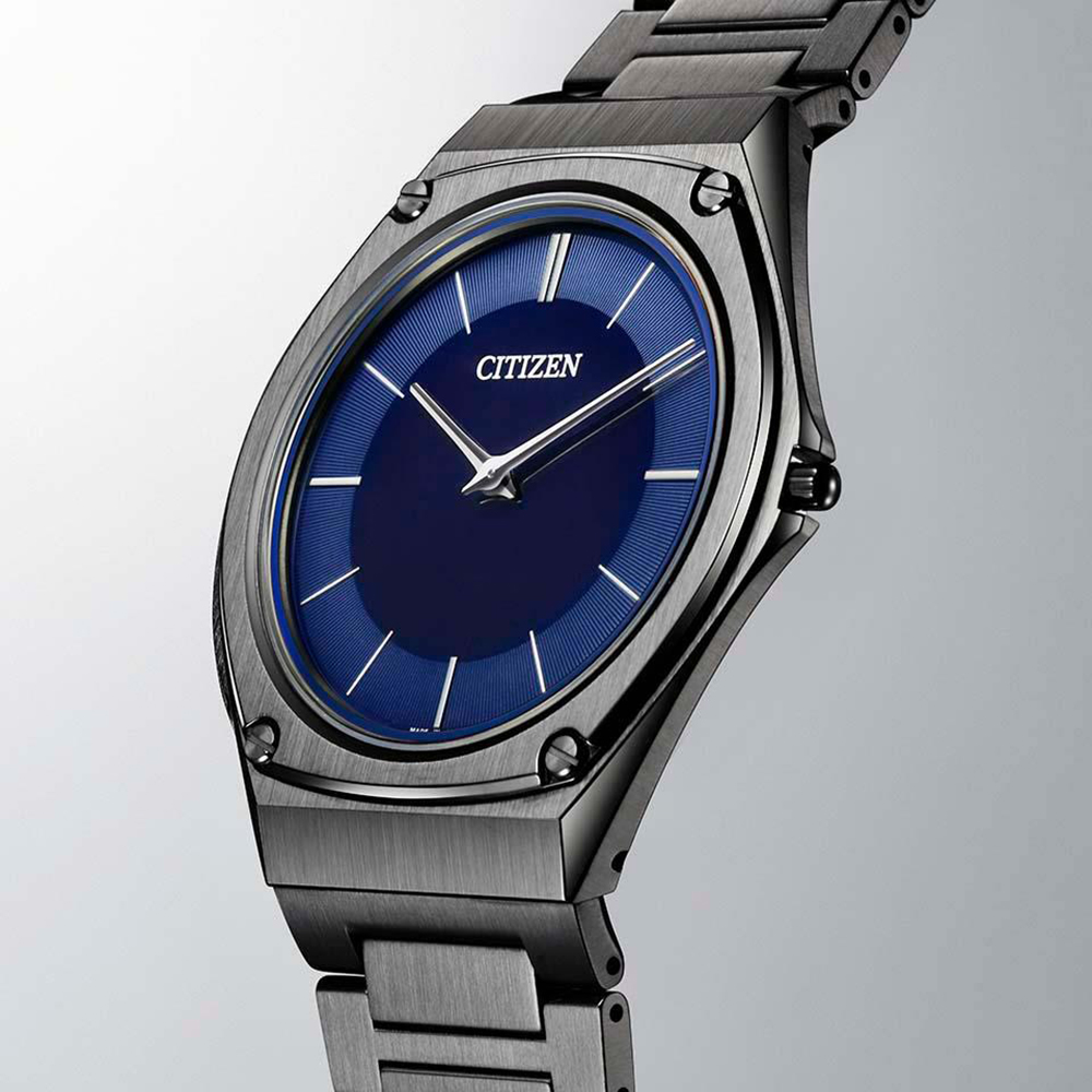 AR5064-57L zegarek czarny klasyczny Ecodrive bransoleta - miniatura 6