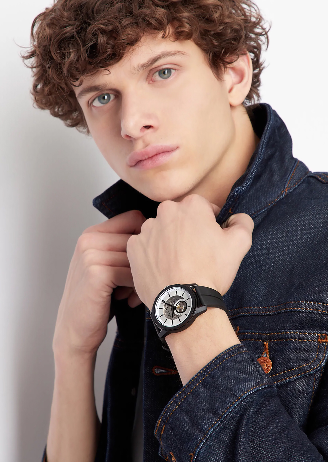 Armani Exchange AX1726 zegarek czarny fashion-modowy Armani Exchange pasek - miniatura 5