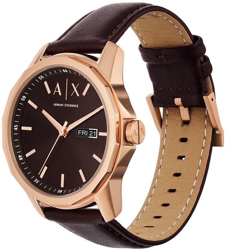 Armani Exchange AX1740 zegarek różowe złoto klasyczny Fashion pasek - miniatura 4