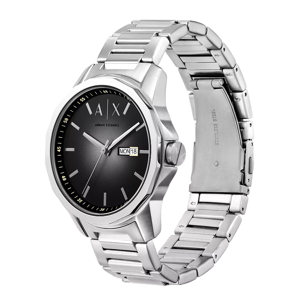 Armani Exchange AX1764 zegarek srebrny klasyczny Fashion bransoleta - miniatura 2