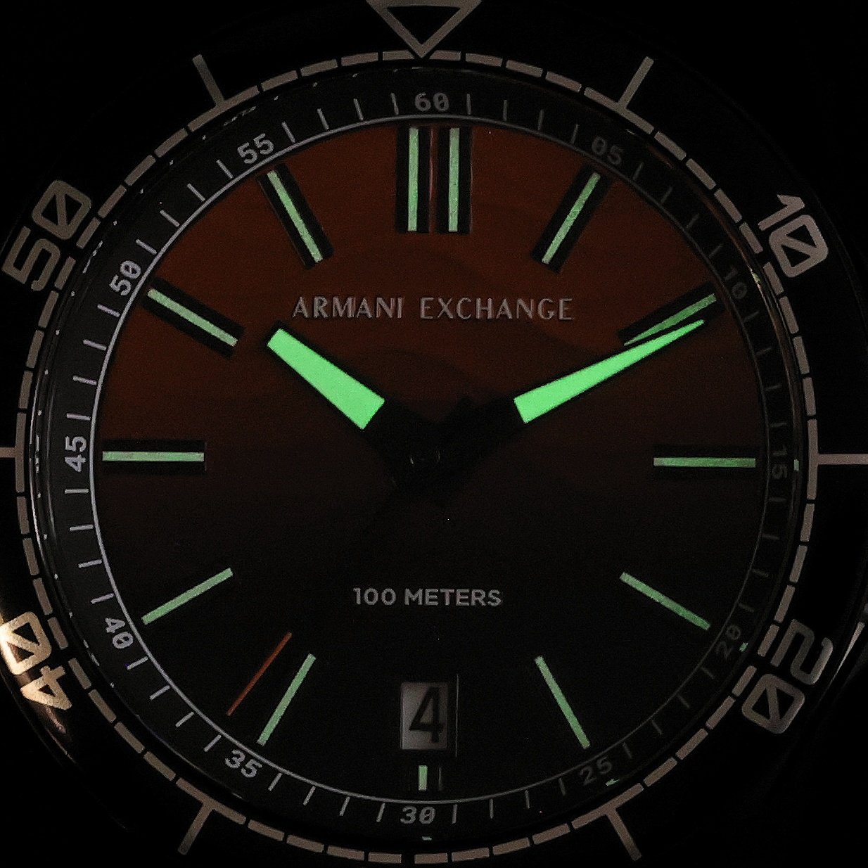Armani Exchange AX1964 Armani Exchange Black Stainless Steel 44mm zegarek męski fashion-modowy mineralne - miniatura 5
