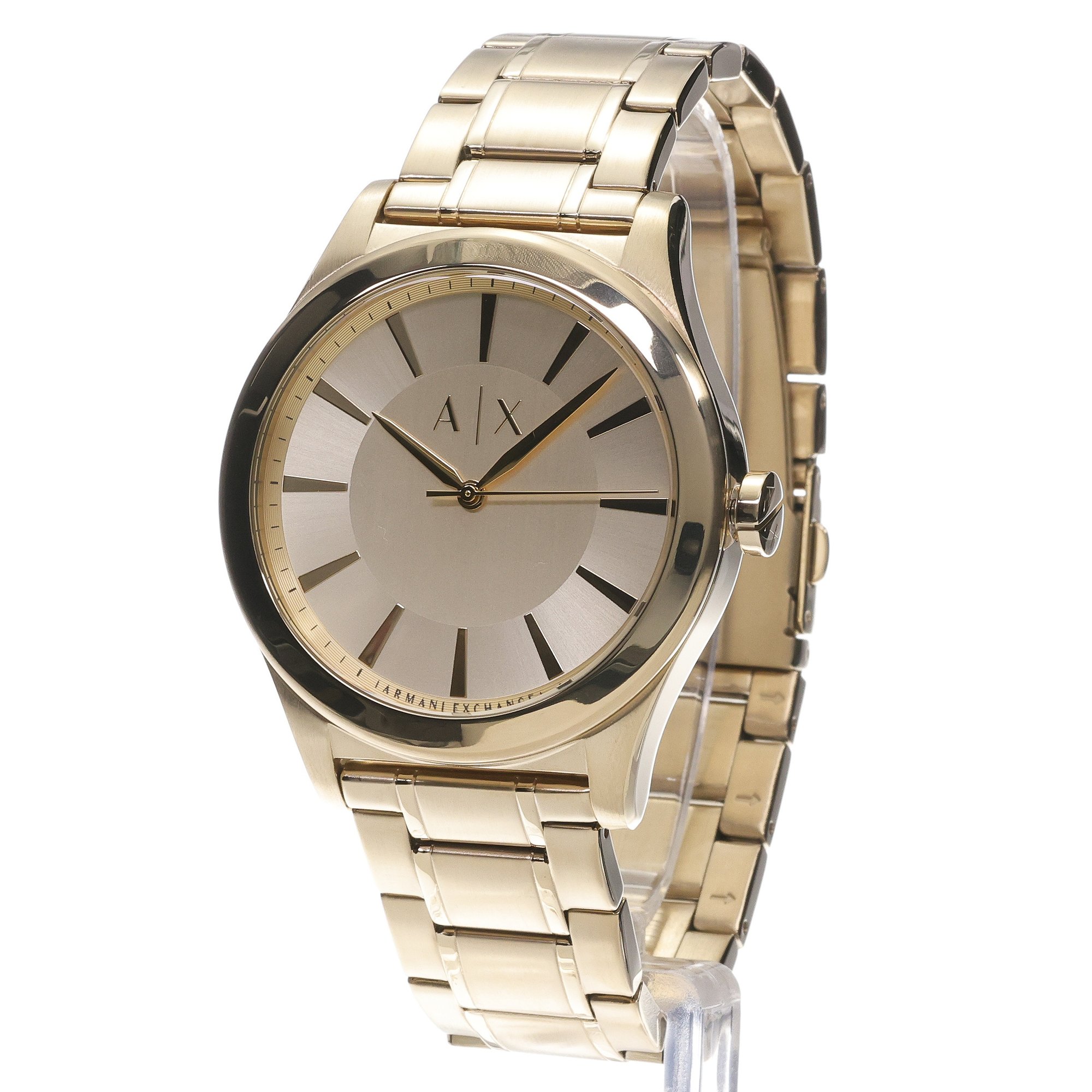 Armani Exchange AX2321 zegarek złoty klasyczny Fashion bransoleta