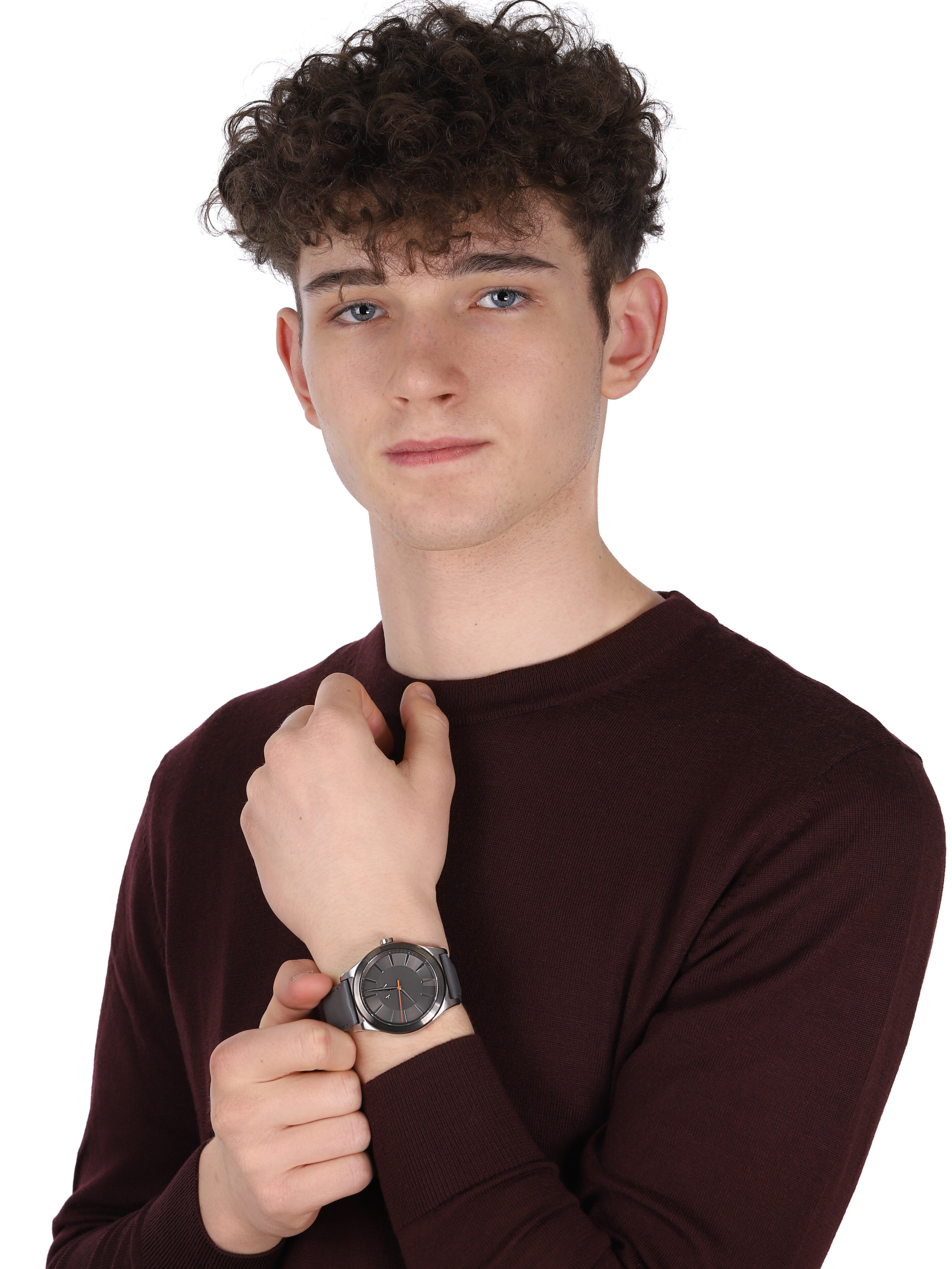 Armani Exchange AX2335 zegarek srebrny klasyczny Fashion pasek - miniatura 2