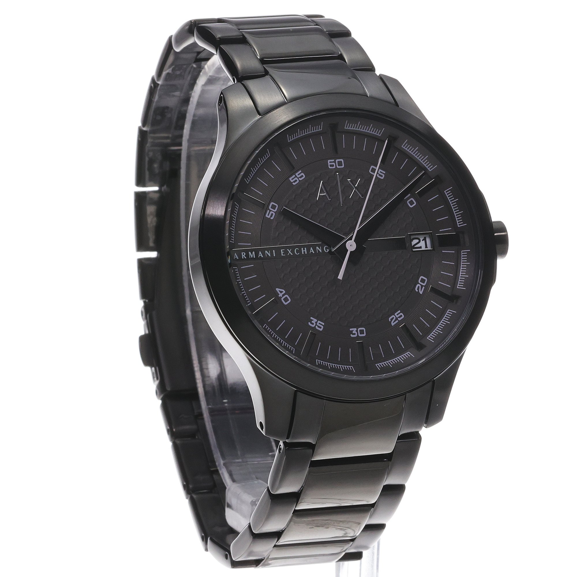 Armani Exchange AX2464 zegarek czarny klasyczny Fashion bransoleta