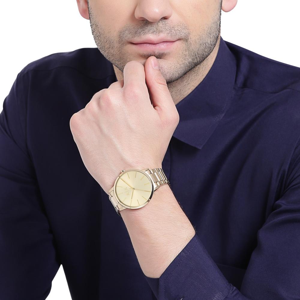 Armani Exchange AX2707 Cayde Fashion klasyczny zegarek złoty - miniatura 9