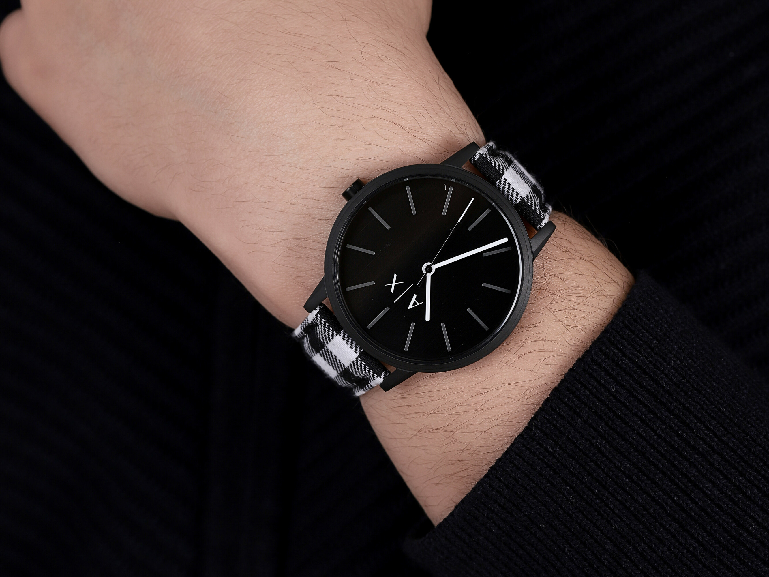 Armani Exchange AX2729 zegarek czarny klasyczny Fashion pasek - miniatura 4