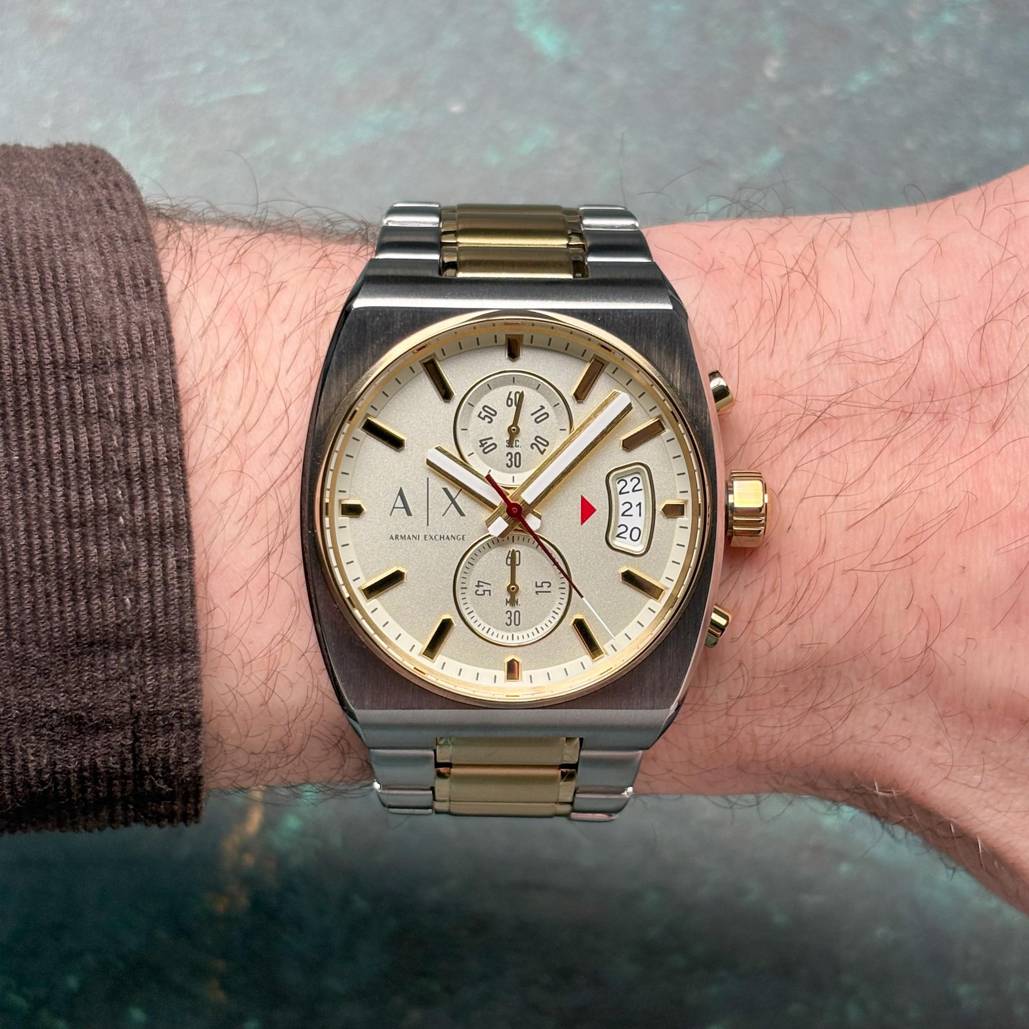 Armani Exchange AX2821 Fashion klasyczny zegarek srebrny - miniatura 9
