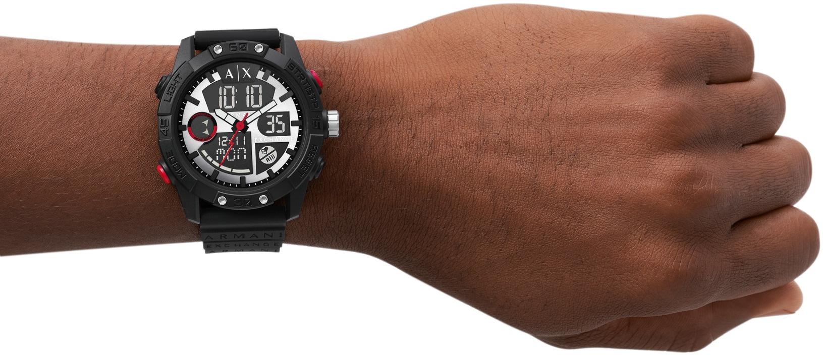 Armani Exchange AX2960 zegarek czarny sportowy Armani Exchange pasek - miniatura 5