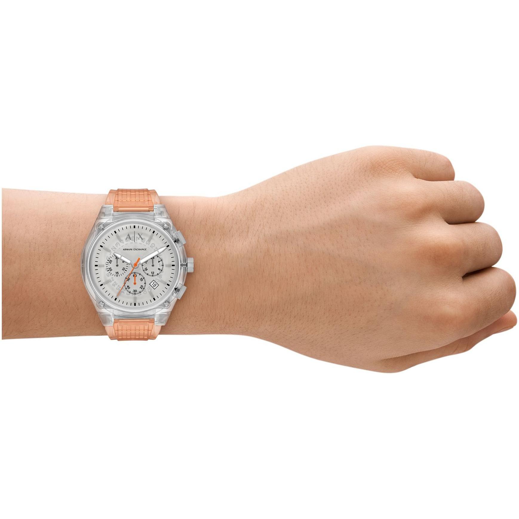 Armani Exchange AX4164 zegarek srebrny fashion-modowy Fashion pasek - miniatura 4