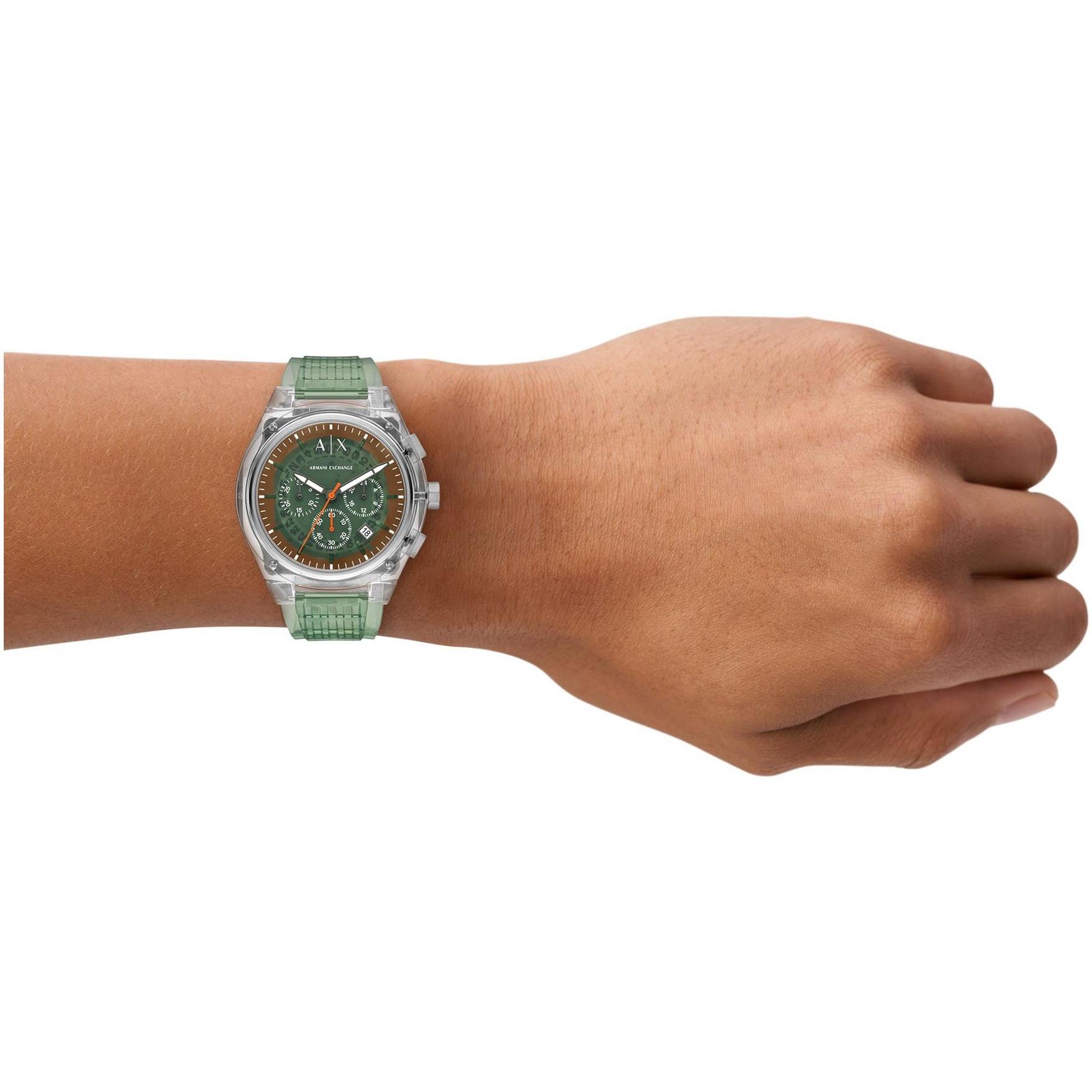 Armani Exchange AX4165 zegarek srebrny fashion-modowy Fashion pasek - miniatura 4