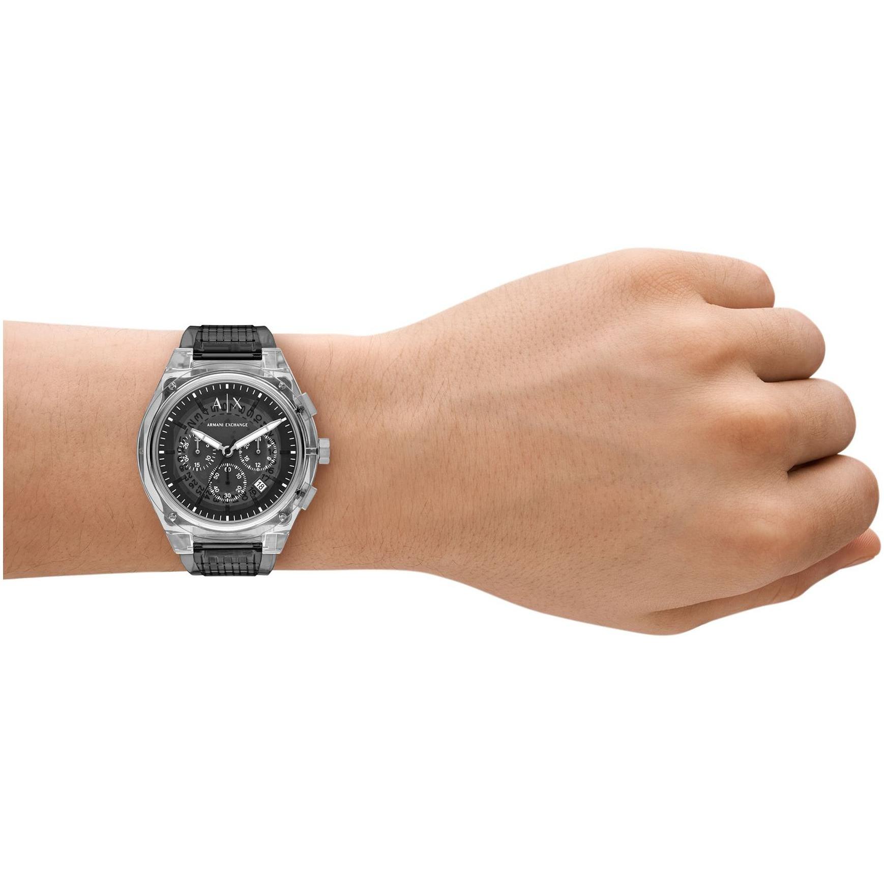 Armani Exchange AX4167 zegarek srebrny fashion-modowy Fashion pasek - miniatura 4