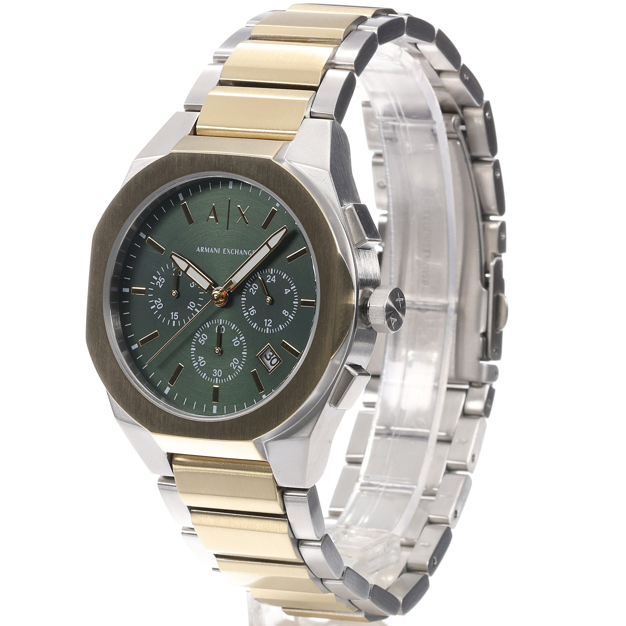 Armani Exchange AX4184 zegarek srebrny elegancki Armani Exchange bransoleta