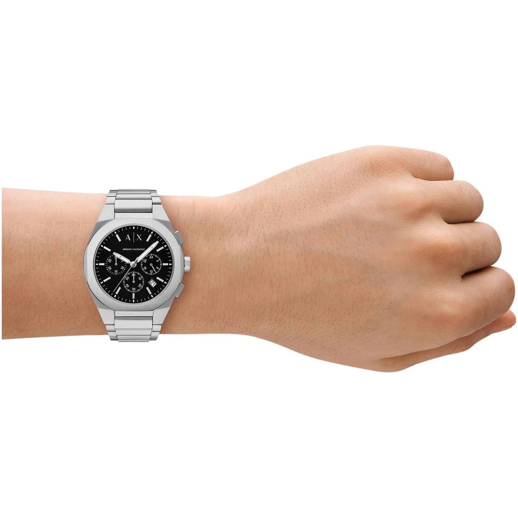 Armani Exchange AX4186 zegarek srebrny elegancki Armani Exchange bransoleta - miniatura 4
