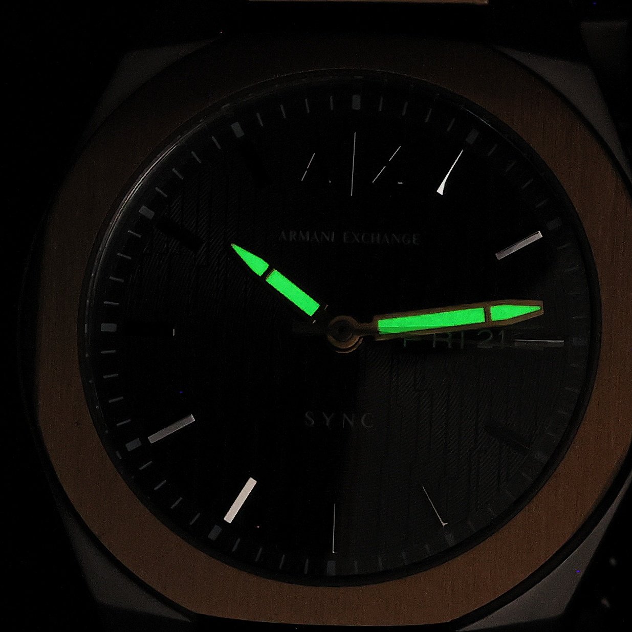 Armani Exchange AX4298 Sync Armani Exchange klasyczny zegarek srebrny