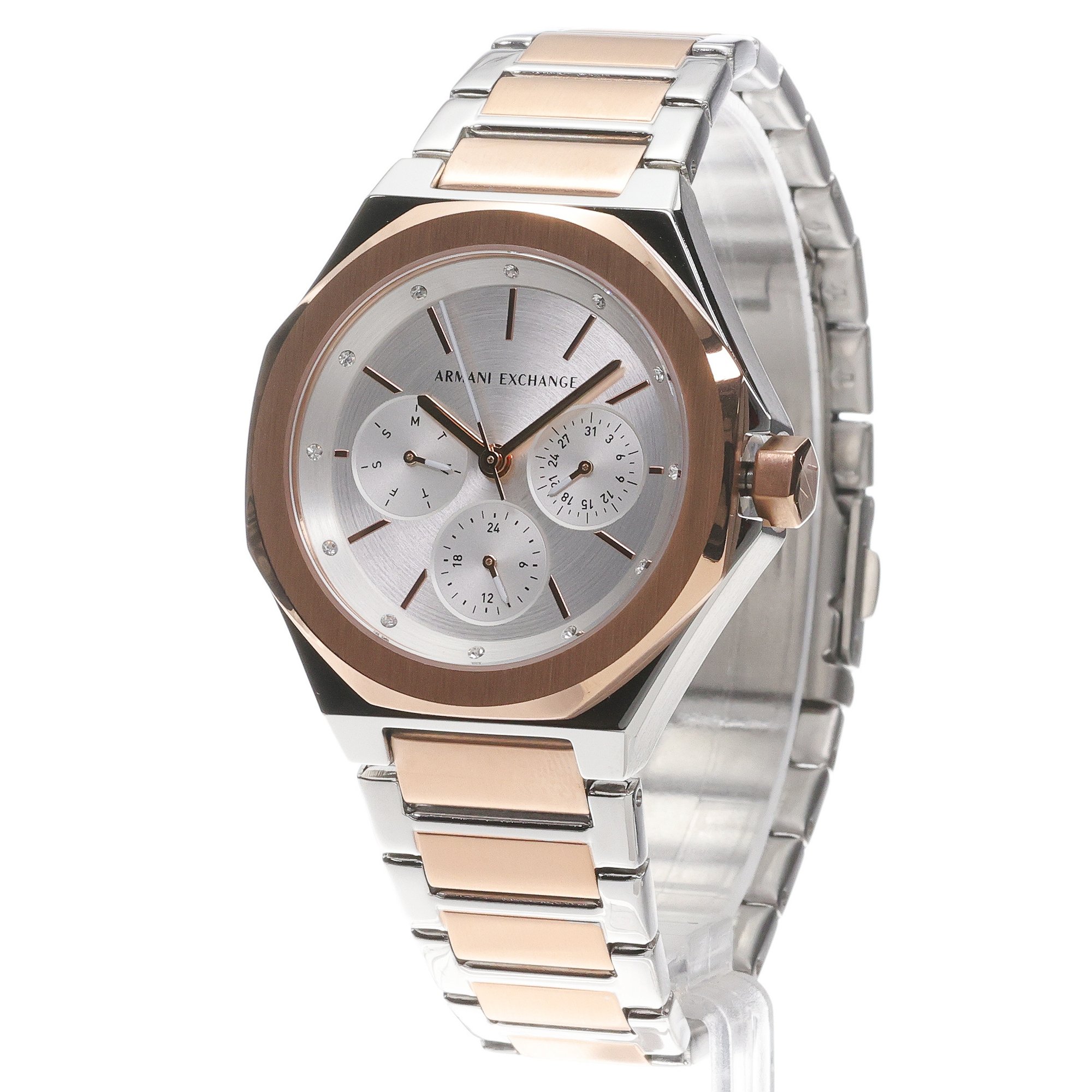 Armani Exchange AX4623 Andrea Multifunction Fashion klasyczny zegarek srebrny - miniatura 2