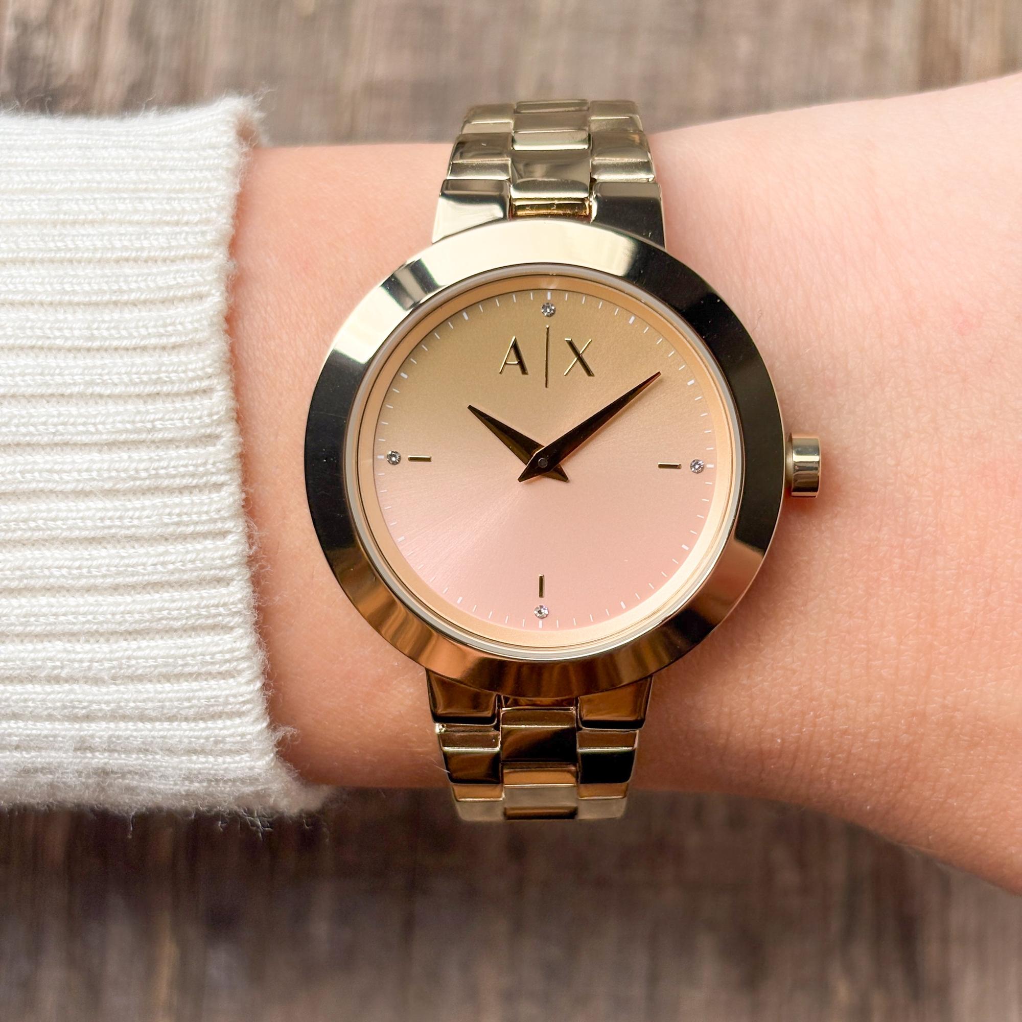 Armani Exchange AX5182 Jackie Fashion fashion-modowy zegarek złoty