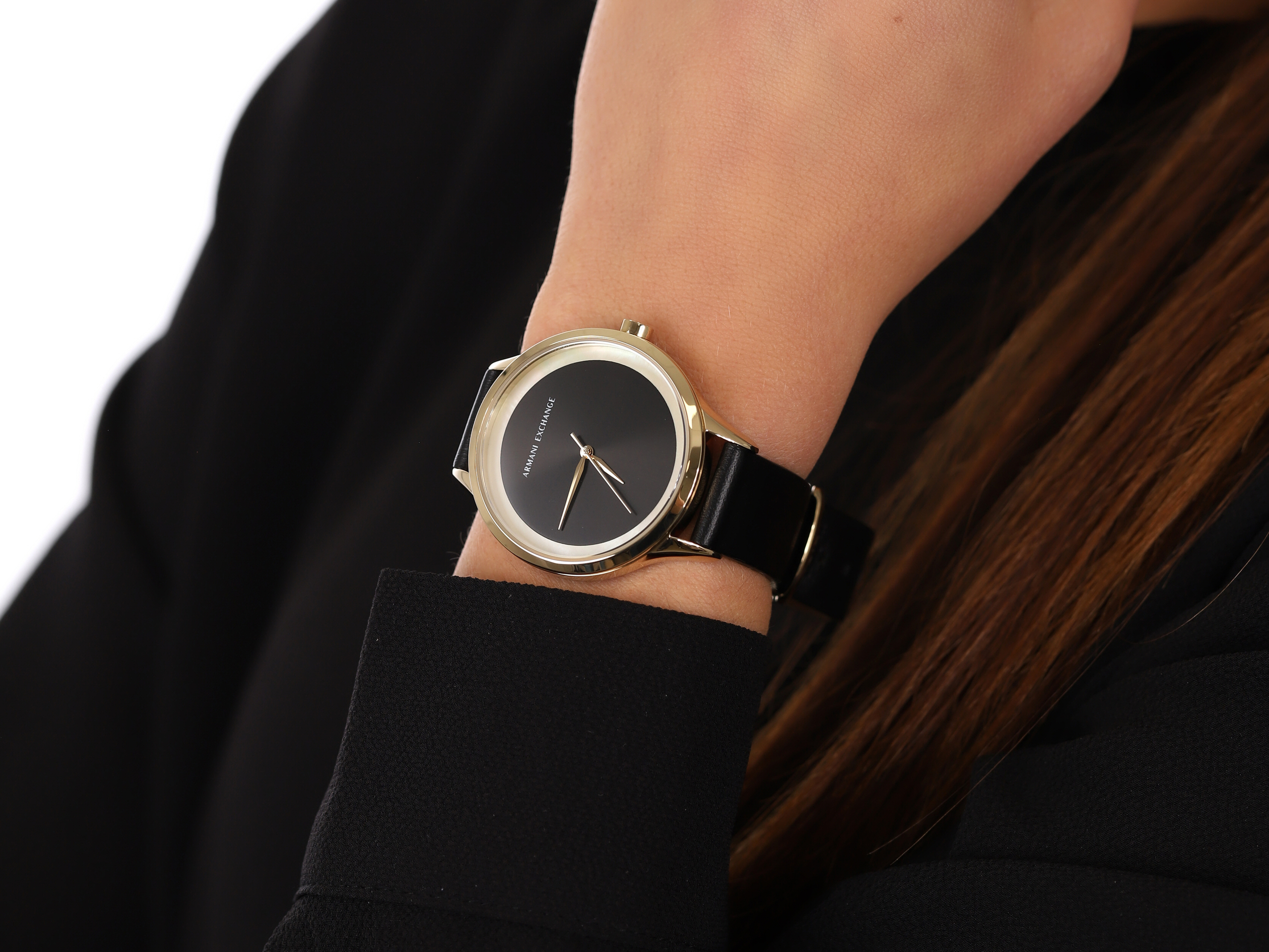 Armani Exchange AX5611 zegarek złoty klasyczny Fashion pasek - miniatura 4