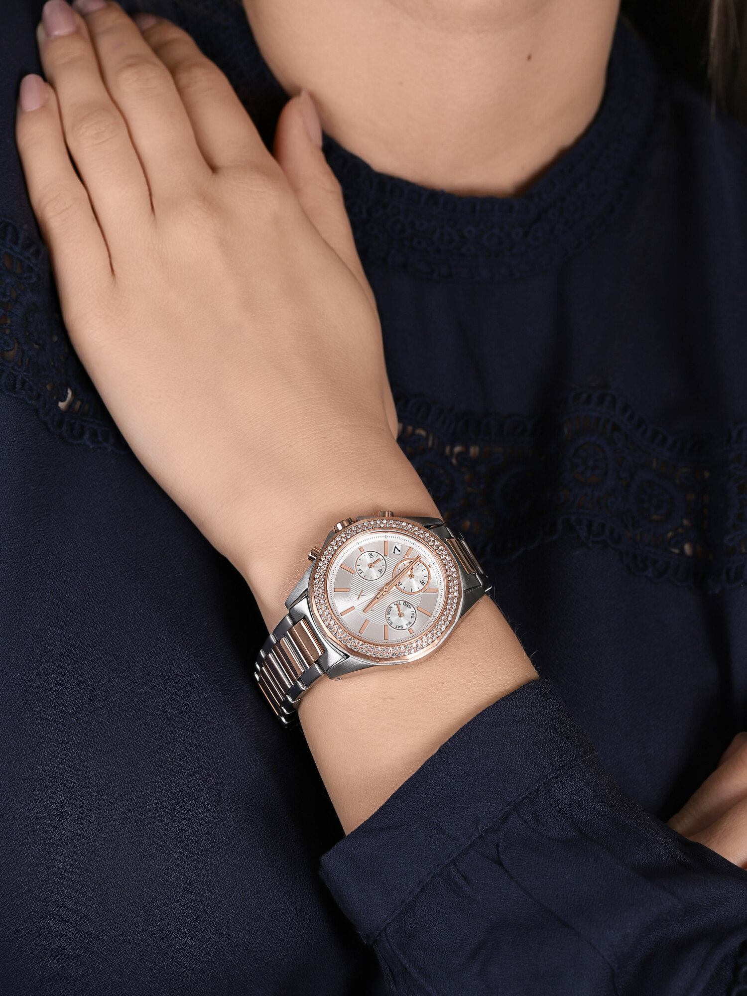 Armani Exchange AX5653 Fashion fashion/modowy zegarek srebrny - miniatura 3