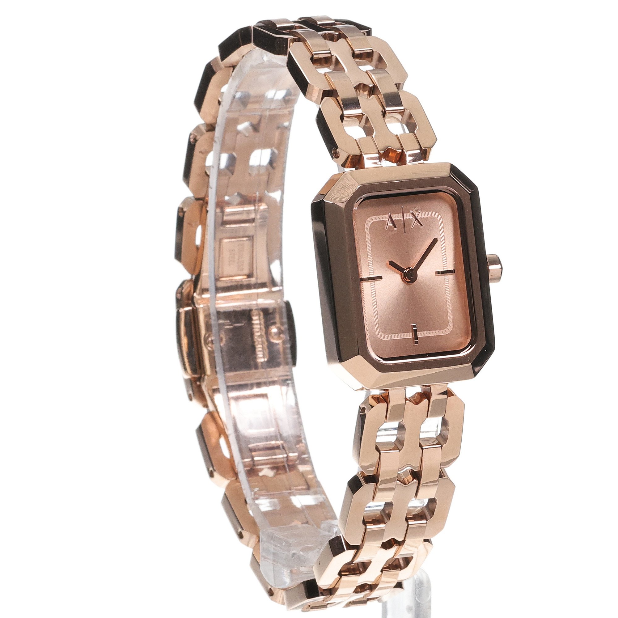 Armani Exchange AX5814 zegarek różowe złoto elegancki Armani Exchange bransoleta - miniatura 3