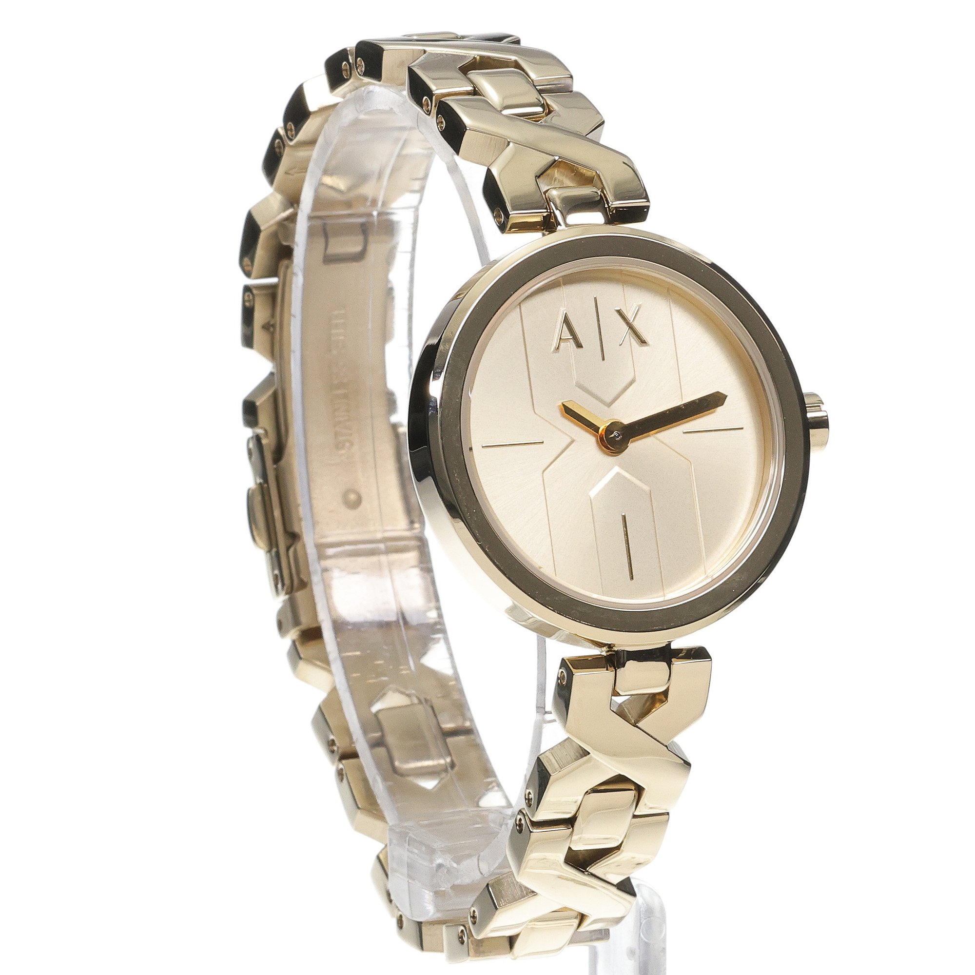 Armani Exchange AX5831 zegarek złoty fashion-modowy Fashion bransoleta