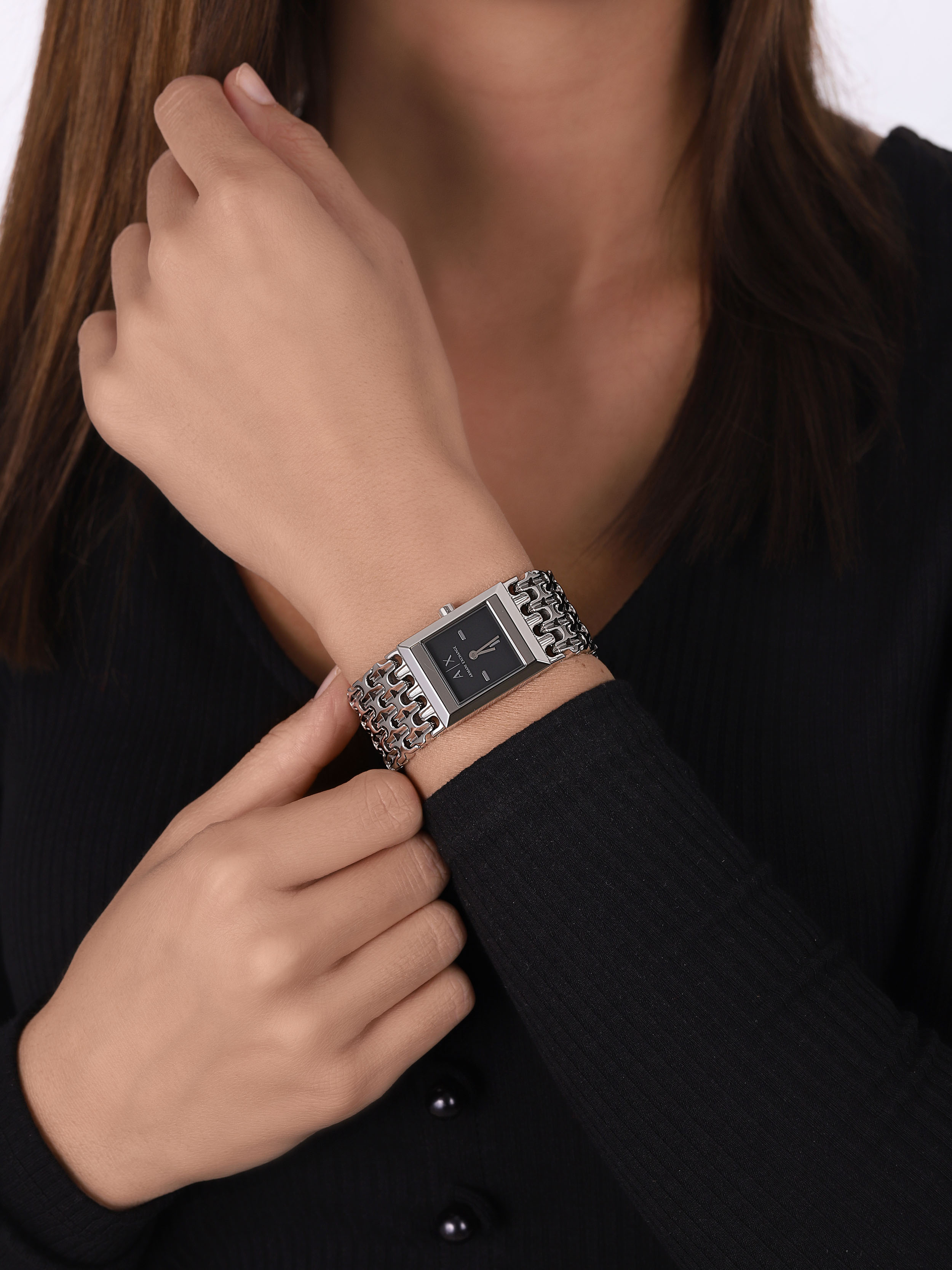 Armani Exchange AX5908 zegarek srebrny fashion/modowy Fashion bransoleta - miniatura 3