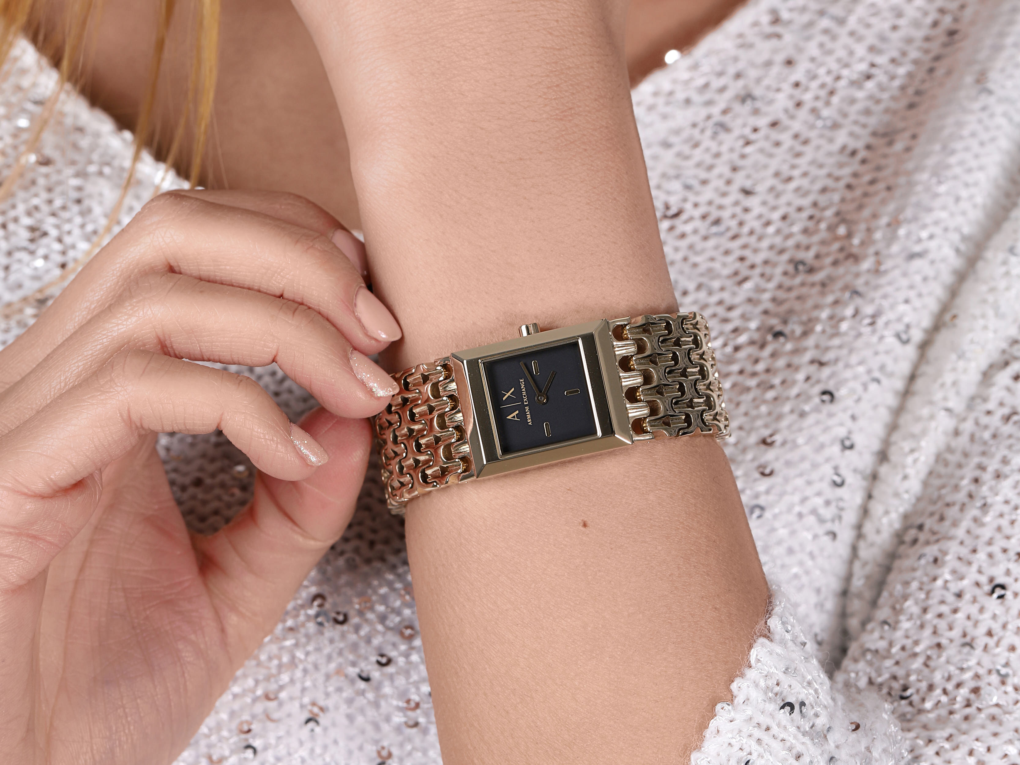 Armani Exchange AX5909 LOLA SQUARE zegarek fashion/modowy Fashion - miniatura 4