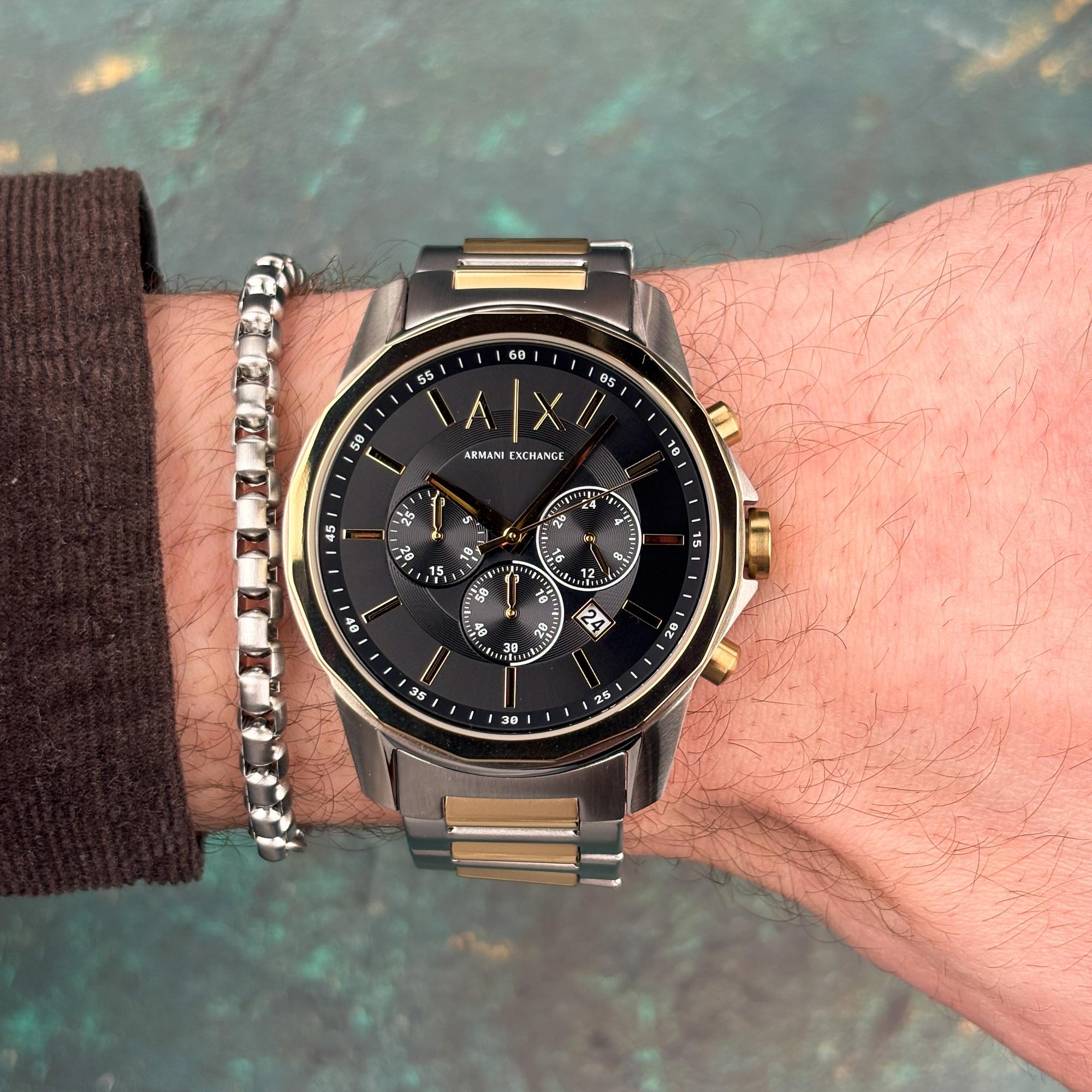 Armani Exchange AX7148SET zegarek męski fashion-modowy Fashion bransoleta