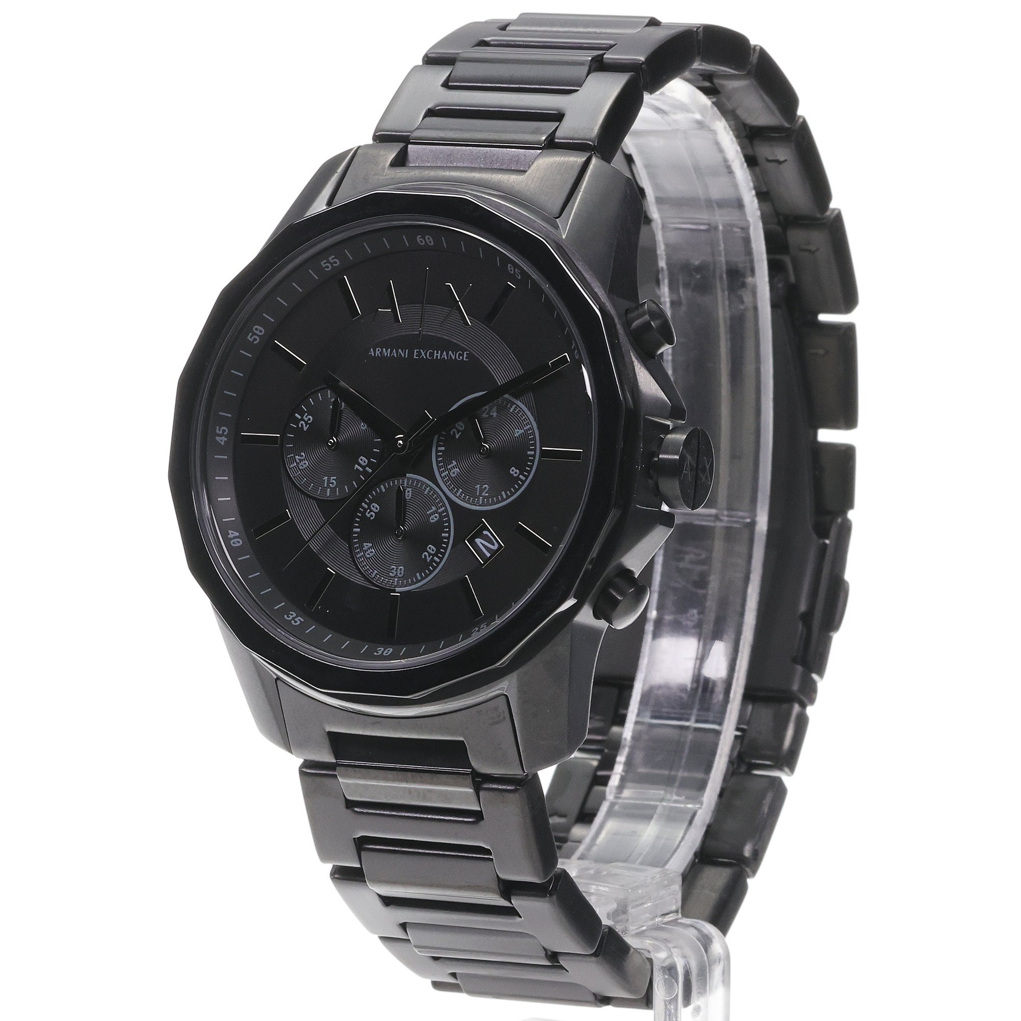 Armani Exchange AX7153SET zegarek czarny sportowy Fashion bransoleta - miniatura 2