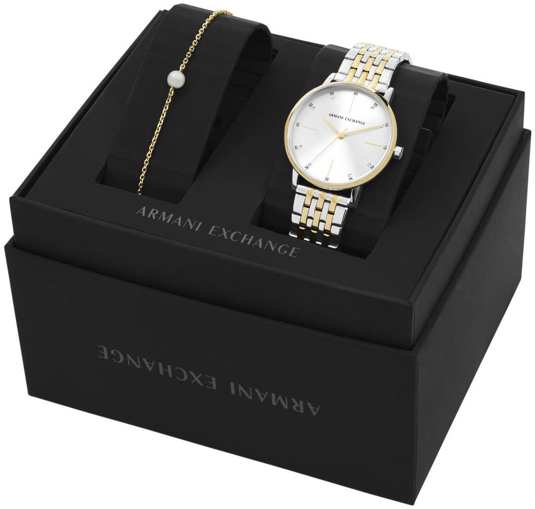 Armani Exchange AX7156SET Fashion Lola Gift Set zegarek damski klasyczny mineralne