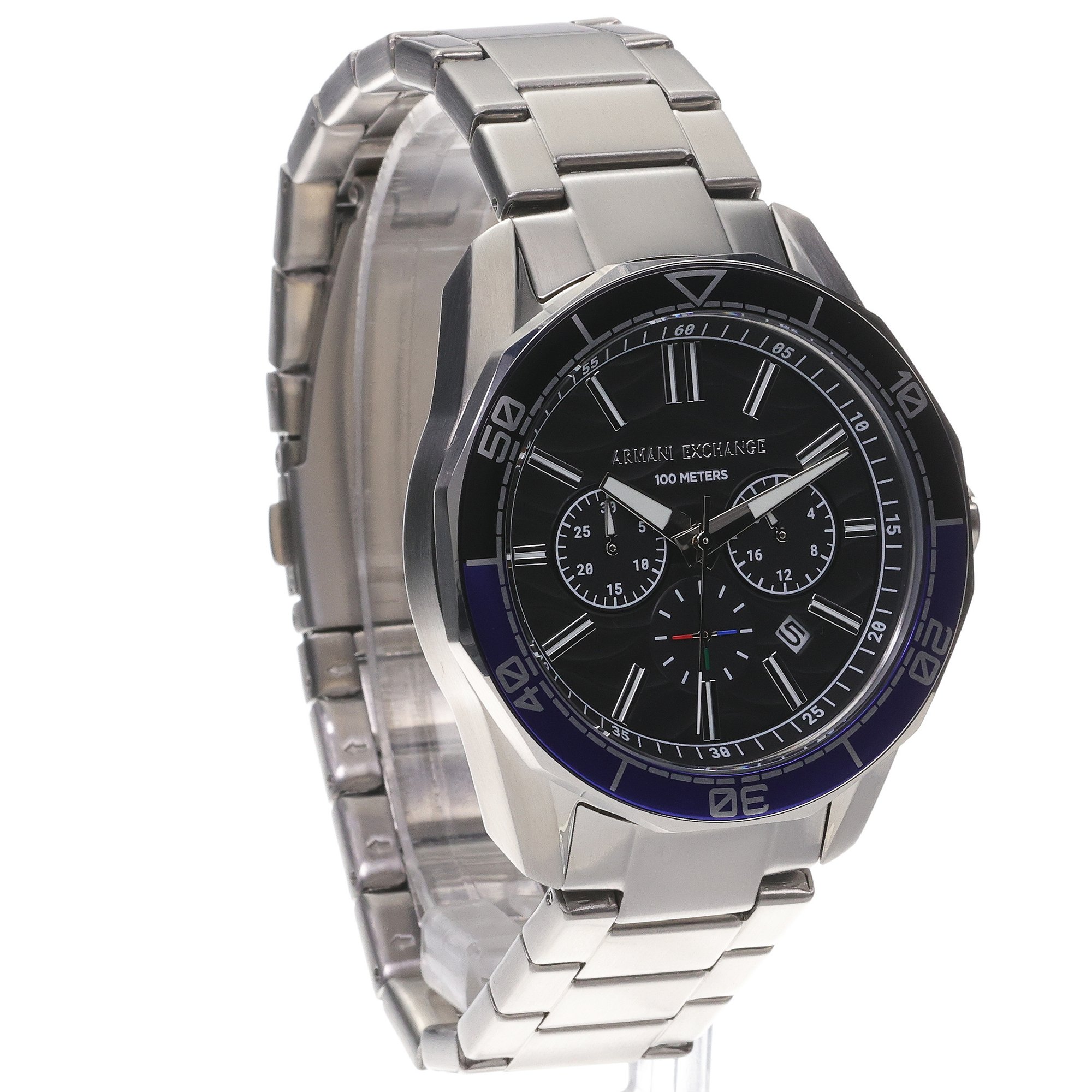Armani Exchange AX7166SET zegarek srebrny sportowy Armani Exchange bransoleta - miniatura 3
